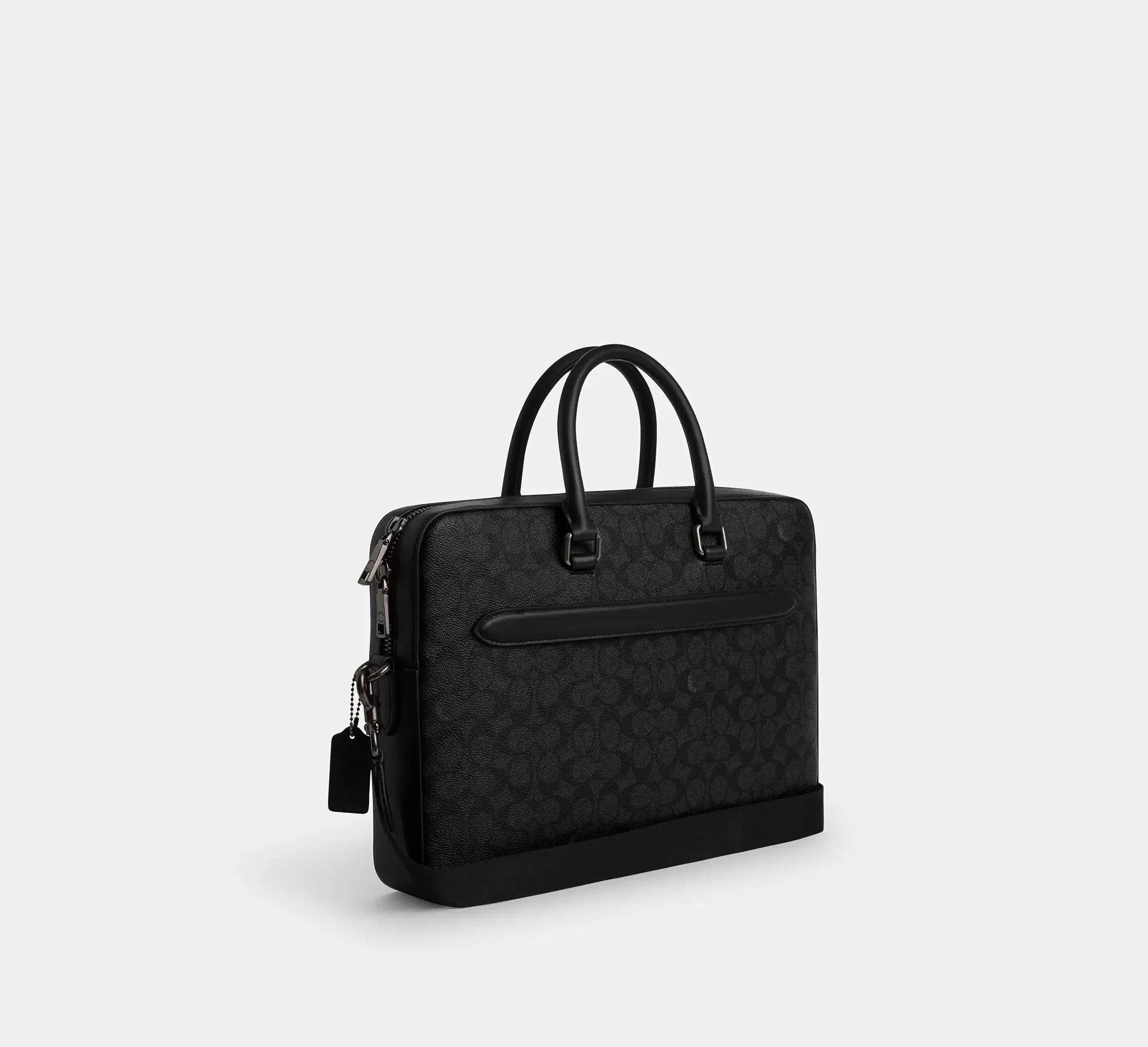Coach Ethan Slim Brief In Signature – Gunmetal/Charcoal/Black - Sneaker Türkiye