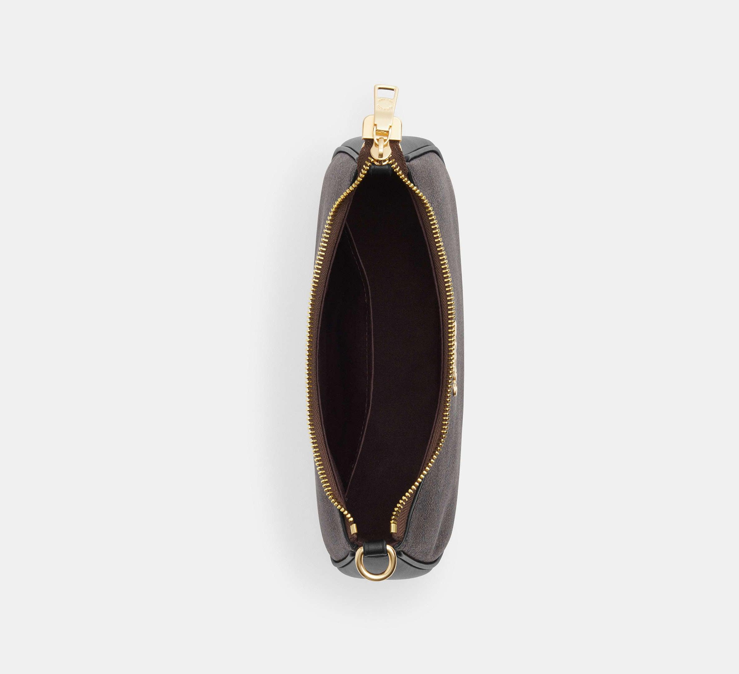 Coach Teri Shoulder Bag In Signature – Gold/Walnut/Black - Sneaker Türkiye
