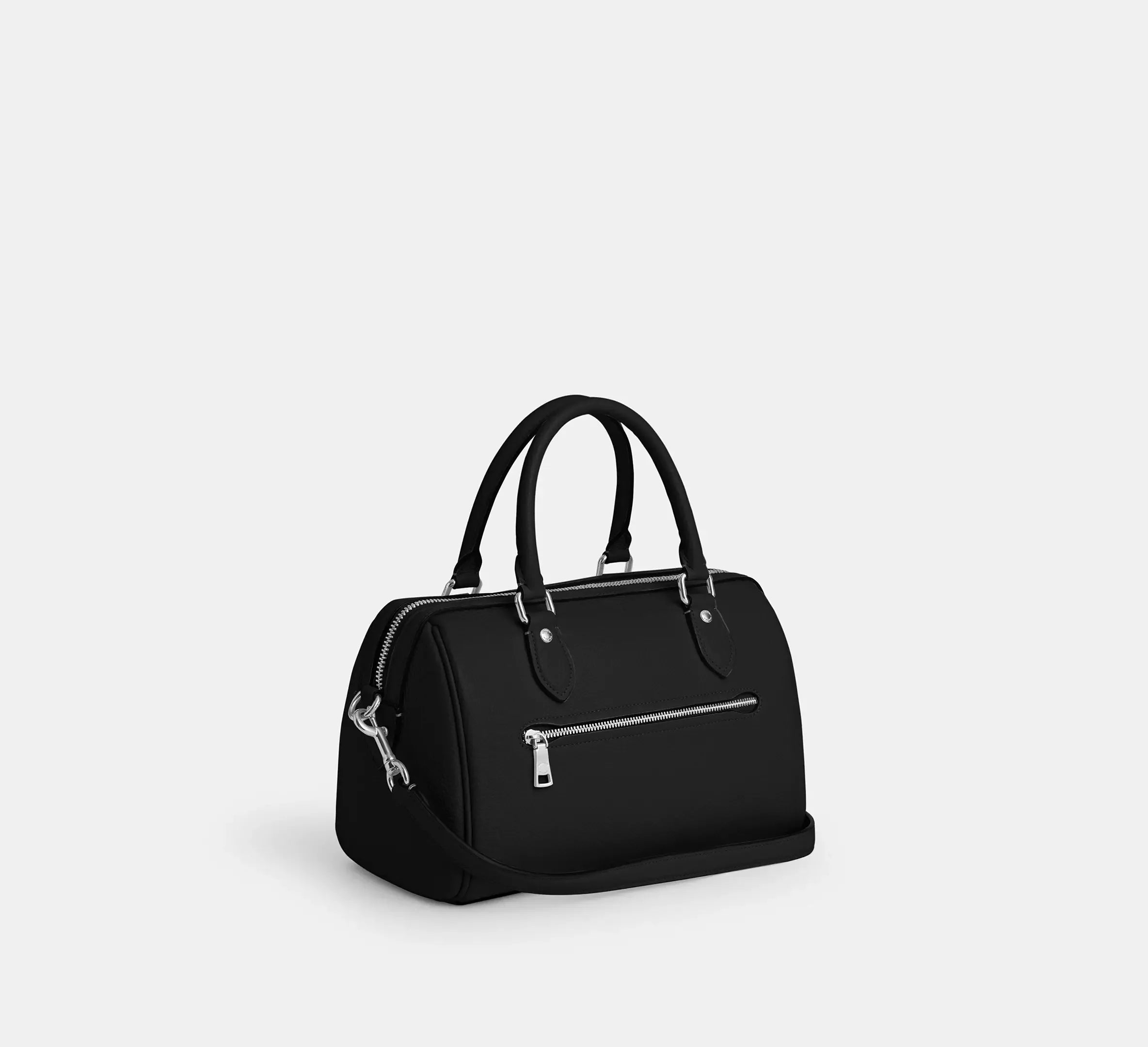 Coach Rowan Satchel Bag – Silver/Black - Sneaker Türkiye
