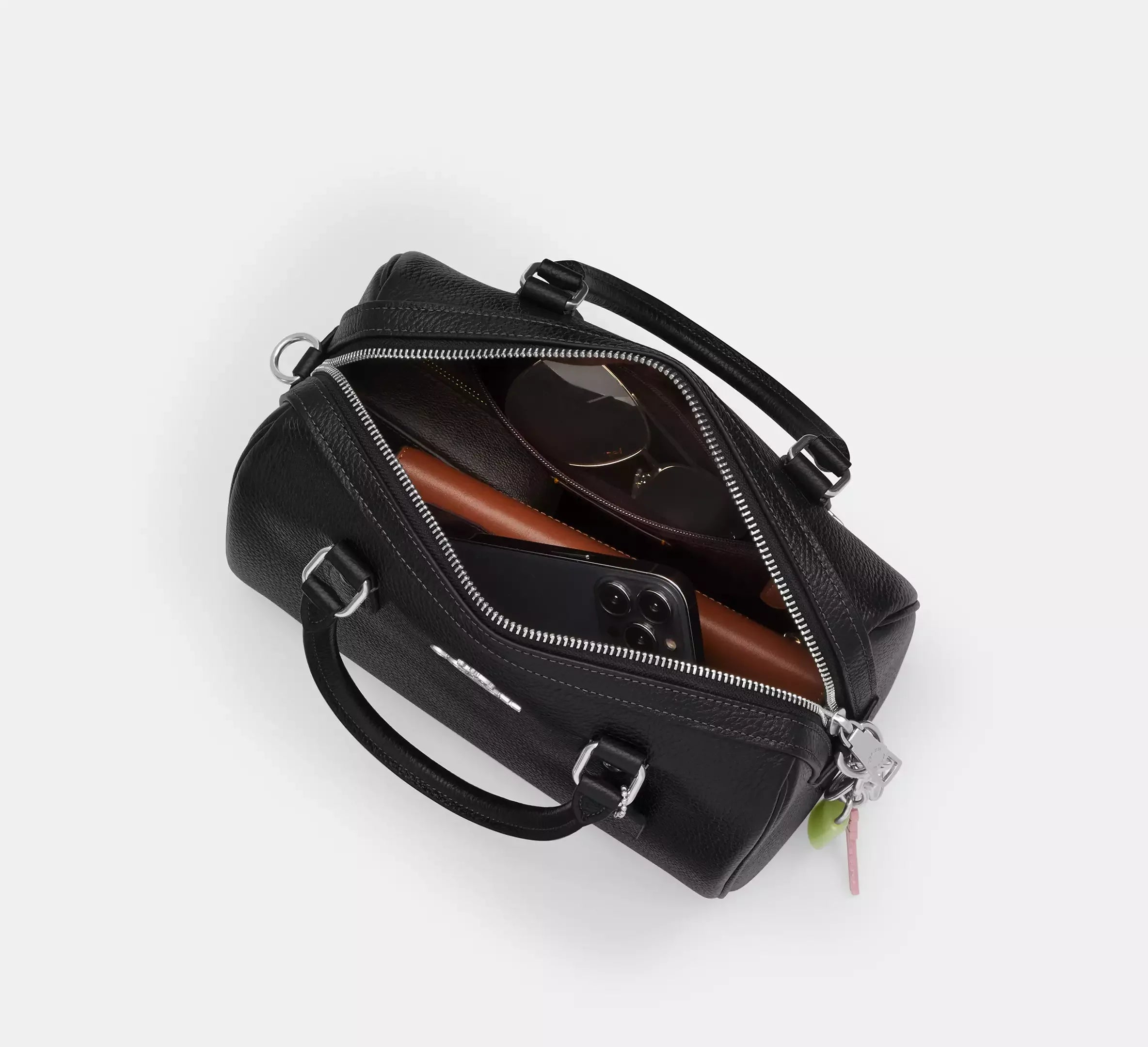 Coach Rowan Satchel Bag – Silver/Black - Sneaker Türkiye