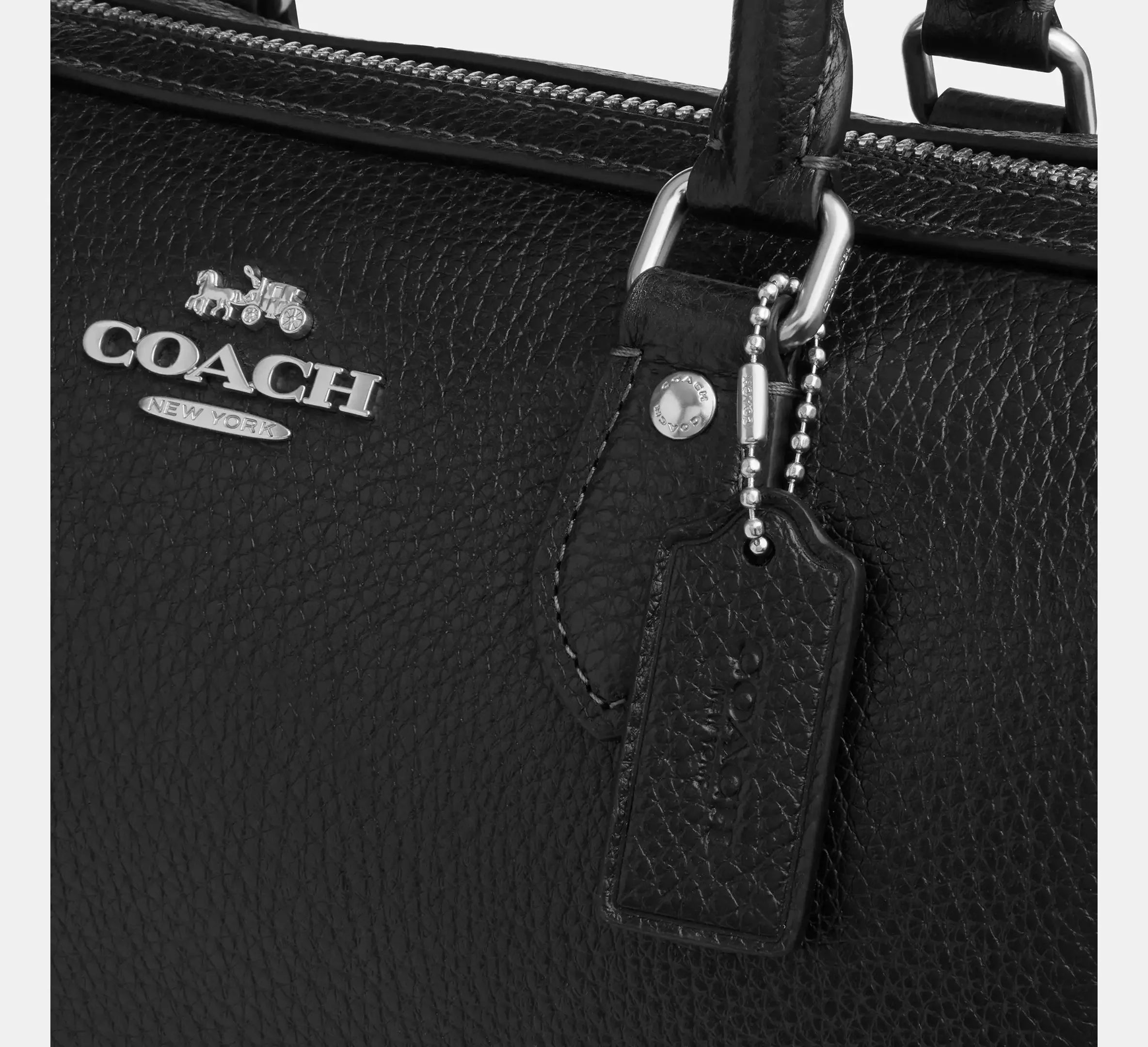 Coach Rowan Satchel Bag – Silver/Black - Sneaker Türkiye