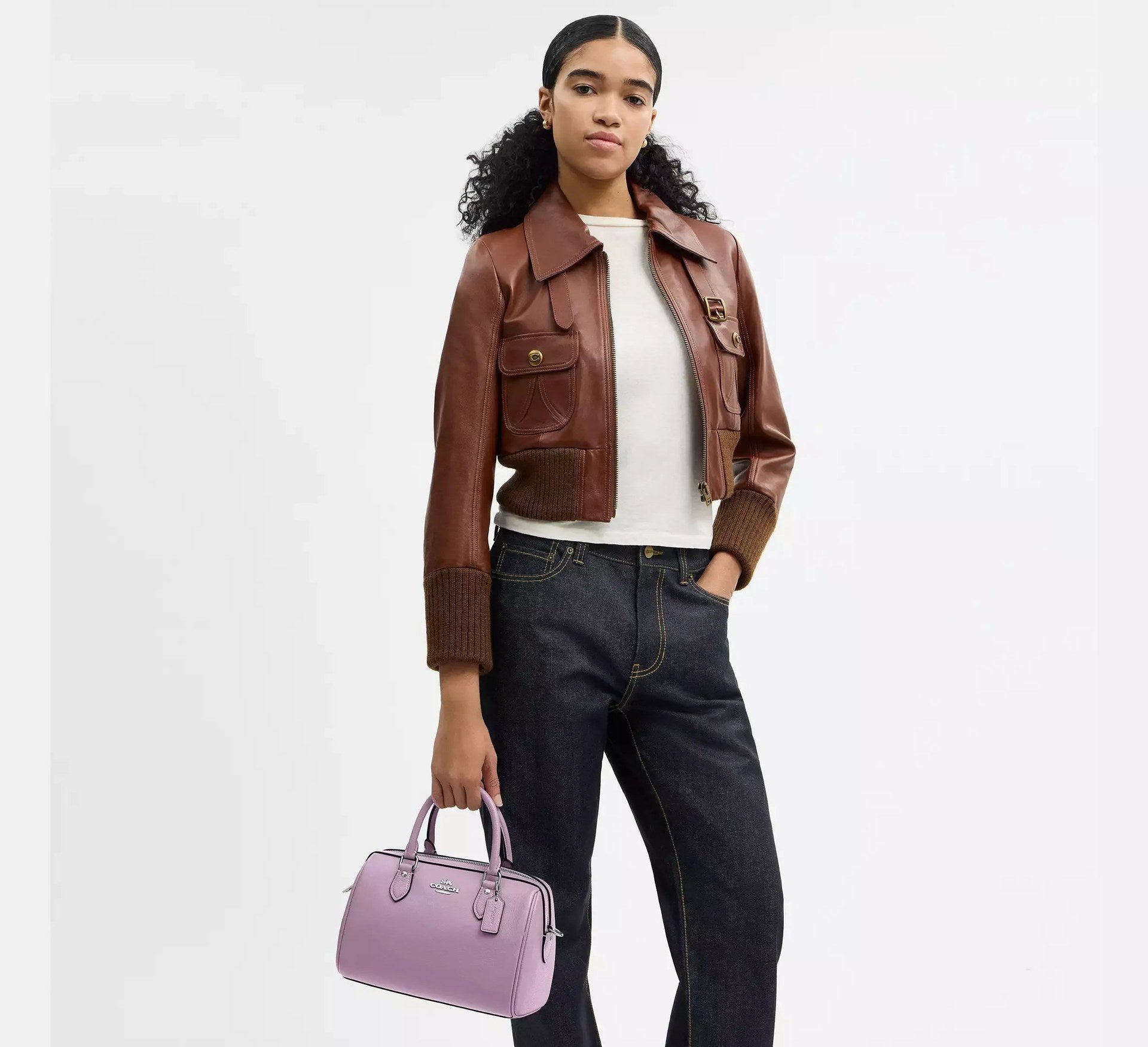 Coach Rowan Satchel Bag – Silver/Jasmine - Sneaker Türkiye