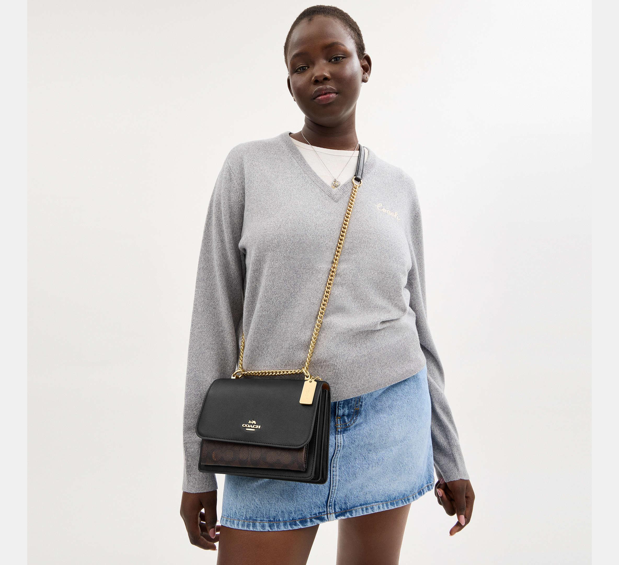 Coach Klare Crossbody Bag In Signature – Gold/Walnut/Black - Sneaker Türkiye