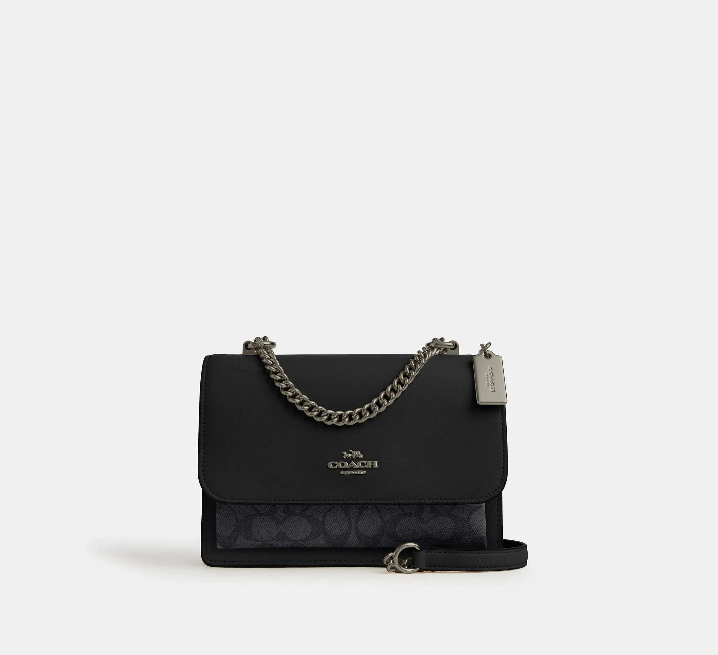 Coach Klare Crossbody Bag In Signature – Gunmetal/Charcoal/Black - Sneaker Türkiye