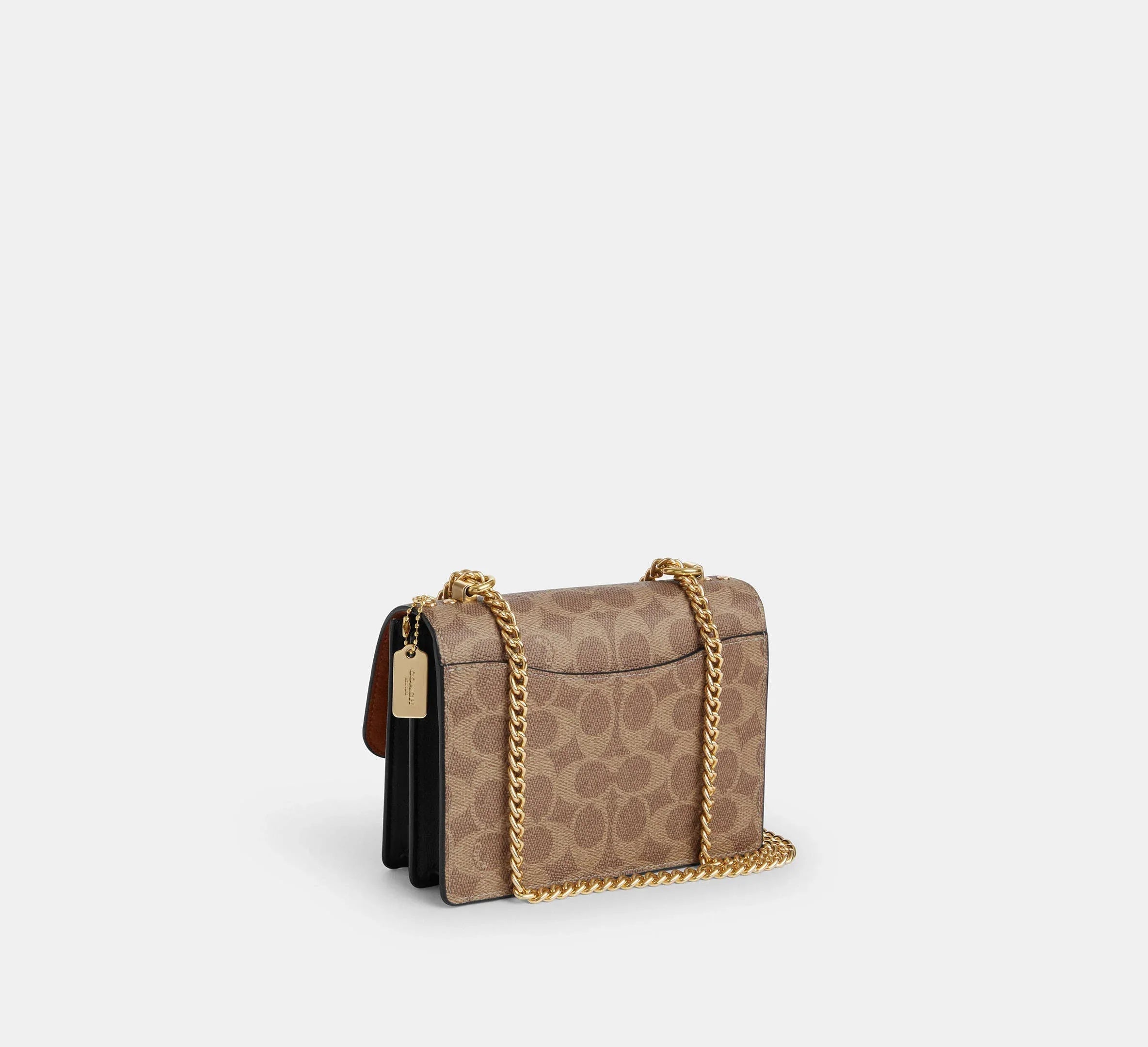 Coach Mini Klare Crossbody Bag In Signature Gold/Tan/Black - Sneaker Türkiye