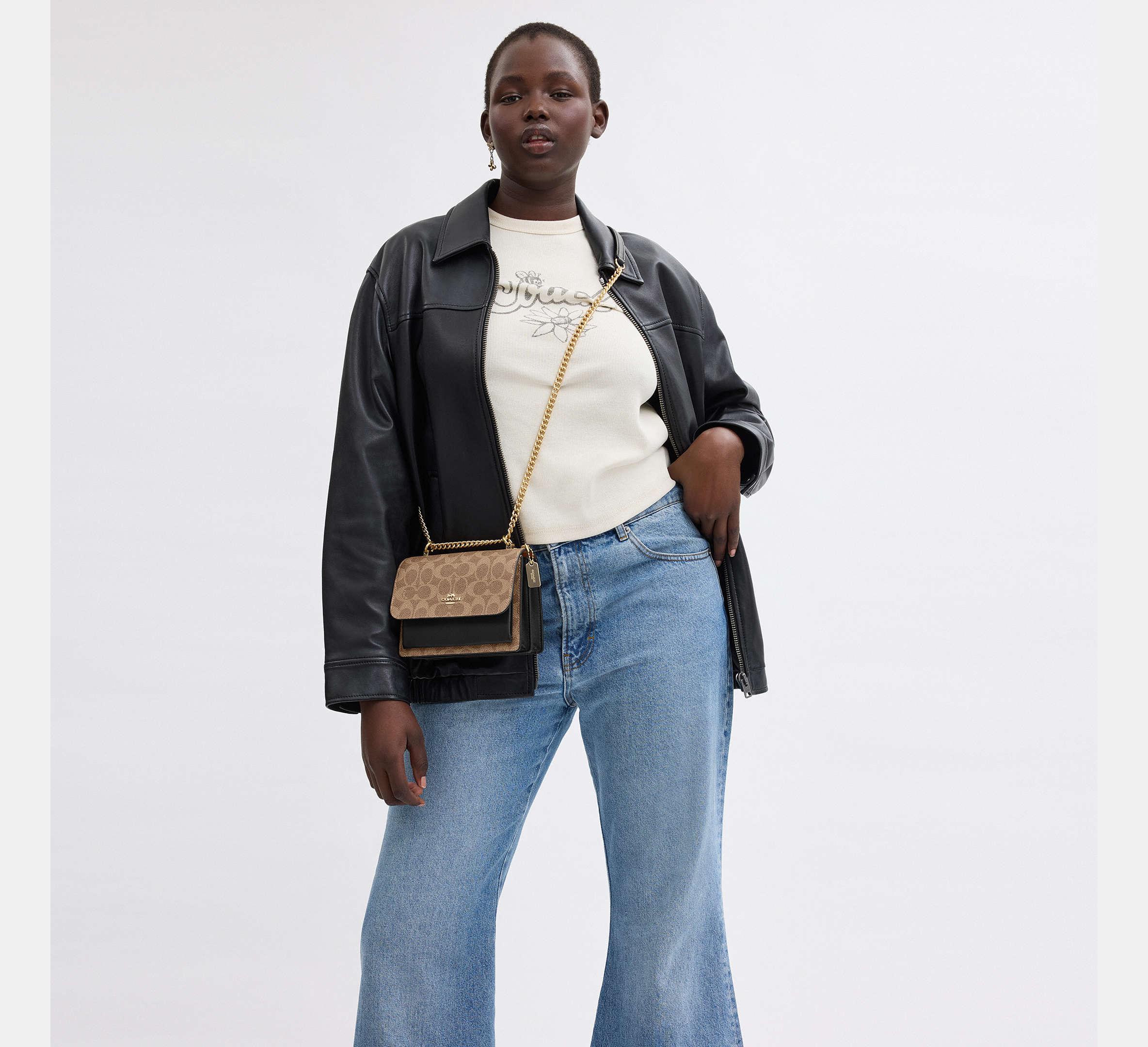 Coach Mini Klare Crossbody Bag In Signature Gold/Tan/Black - Sneaker Türkiye