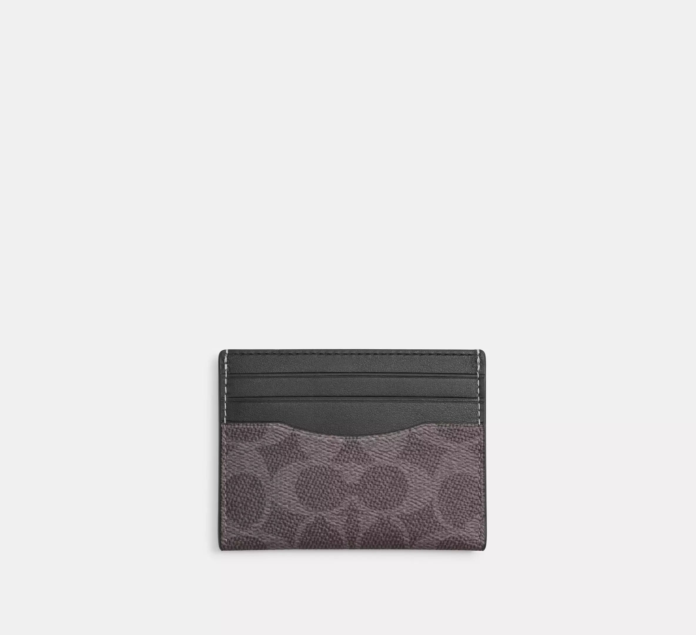 Coach Slim Id Card Case In Signature – Grey/Charcoal - Sneaker Türkiye