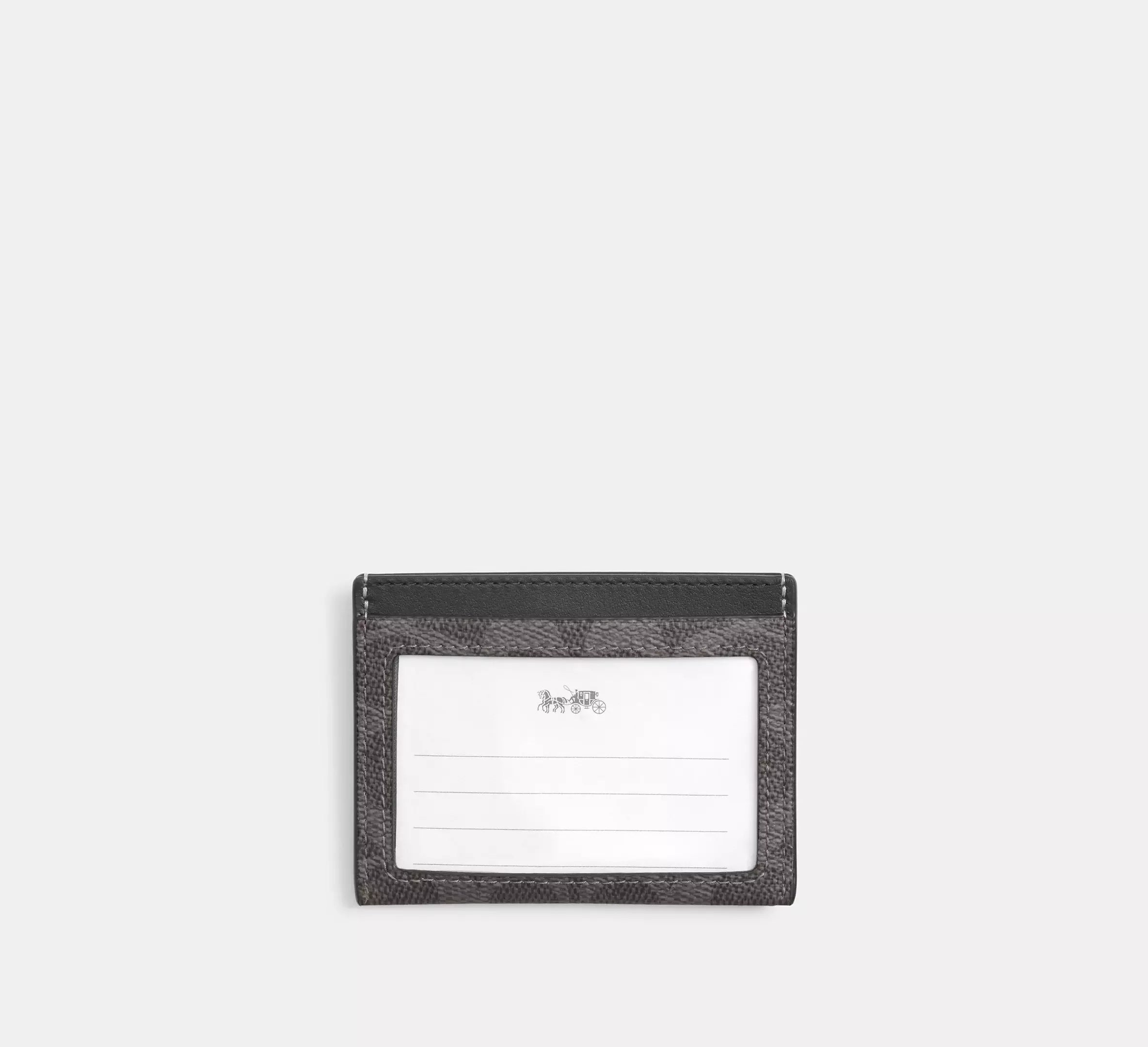 Coach Slim Id Card Case In Signature – Grey/Charcoal - Sneaker Türkiye