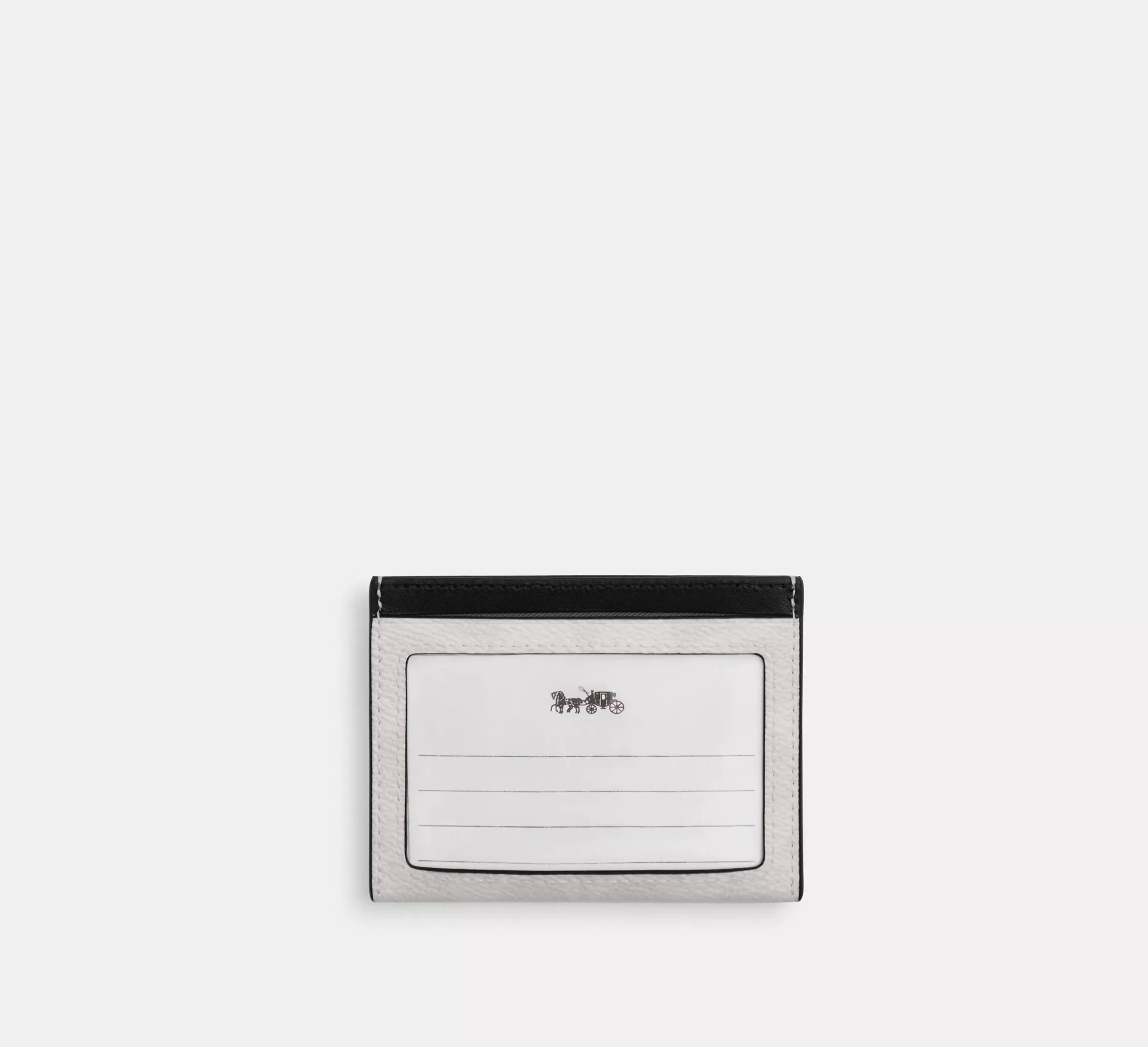 Coach Slim Id Card Case In Signature – Chalk & Black - Sneaker Türkiye