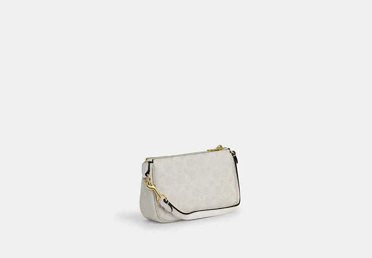 Coach Nolita 19 In Signature Canvas-Gold/White/Chalk - Sneaker Türkiye