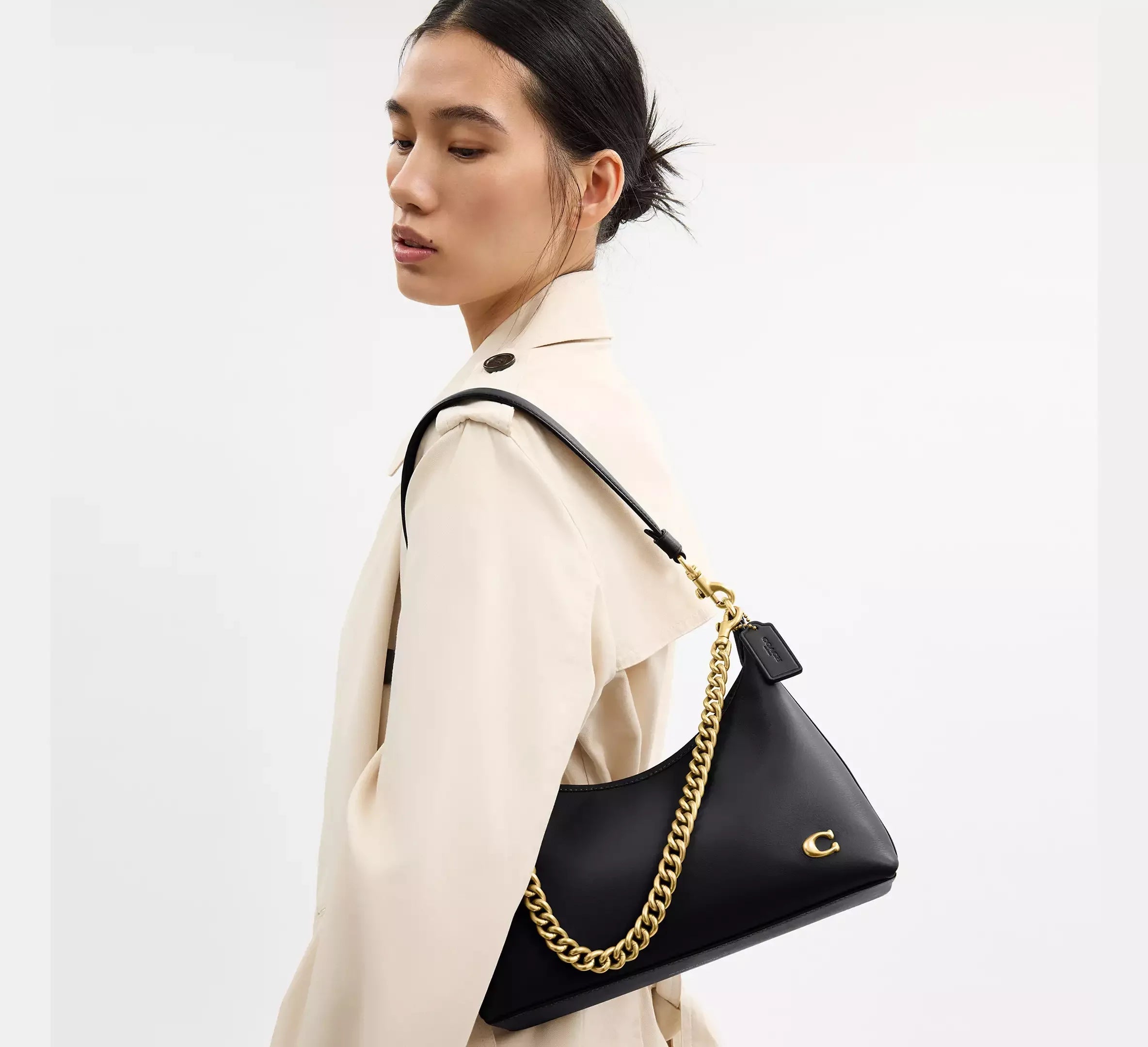 Coach Juliet Shoulder Bag 25 – Brass/Black - Sneaker Türkiye