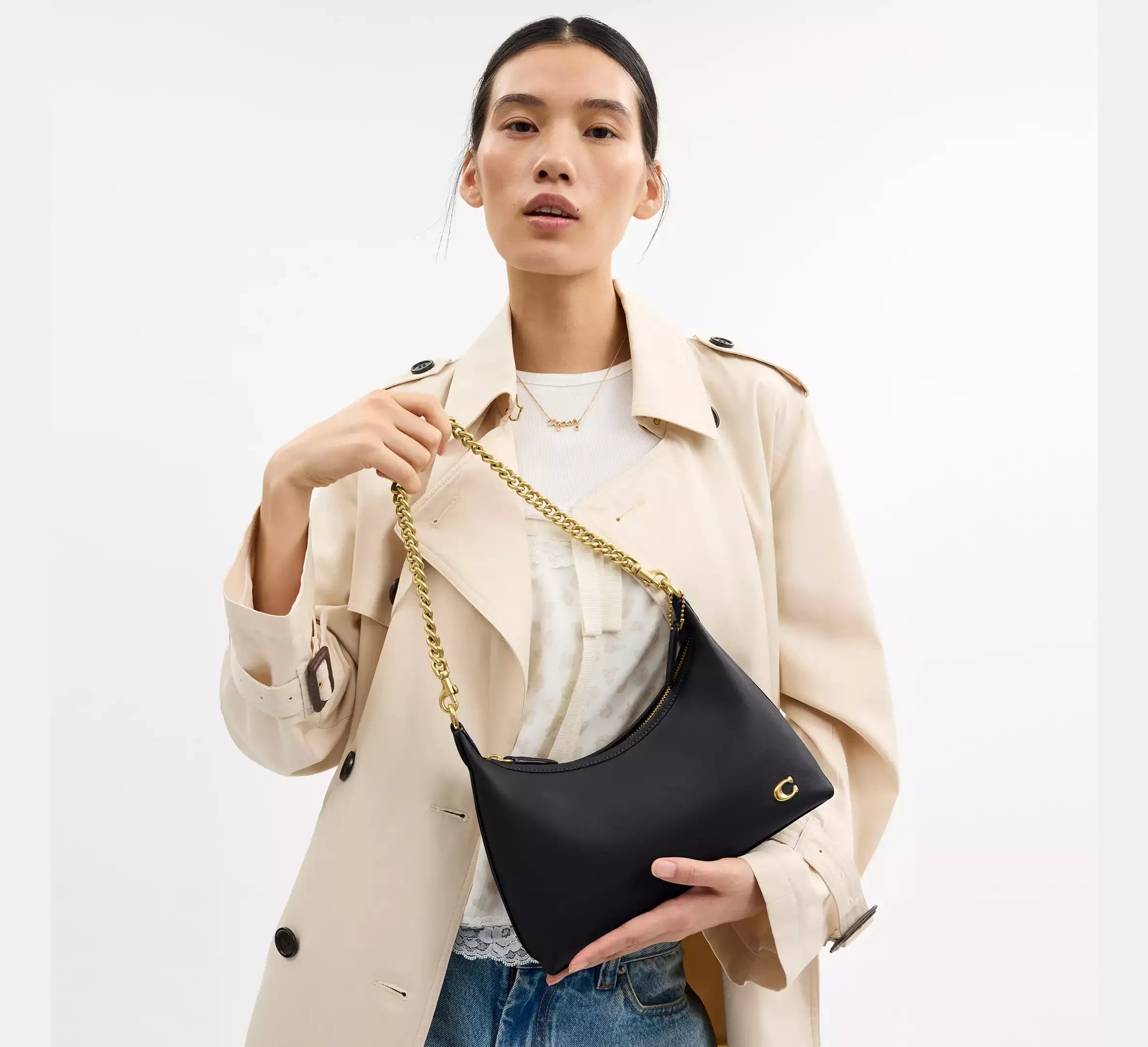 Coach Juliet Shoulder Bag 25 – Brass/Black - Sneaker Türkiye