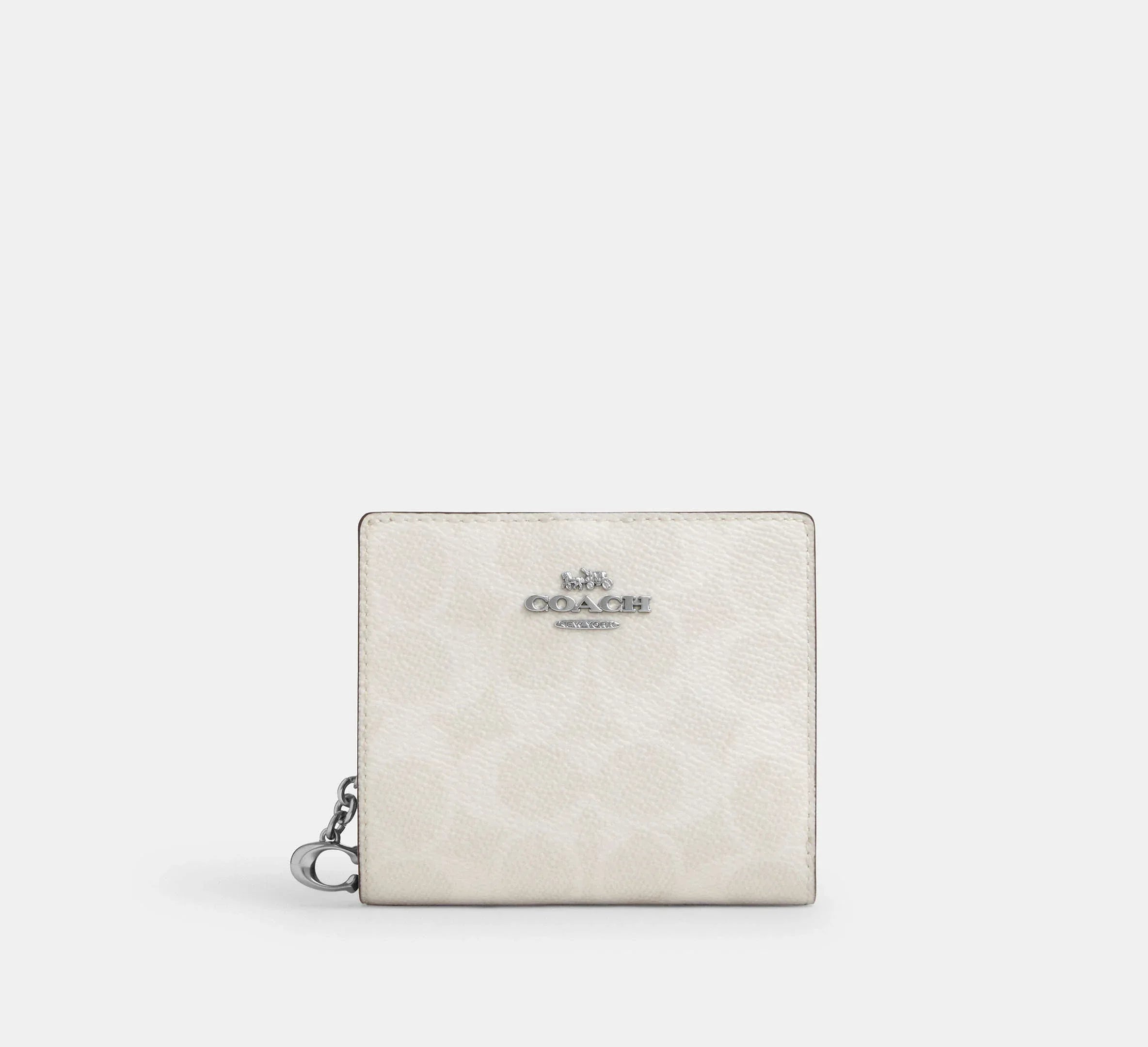 Coach Snap Wallet In Signature – Sv/White/Chalk - Sneaker Türkiye