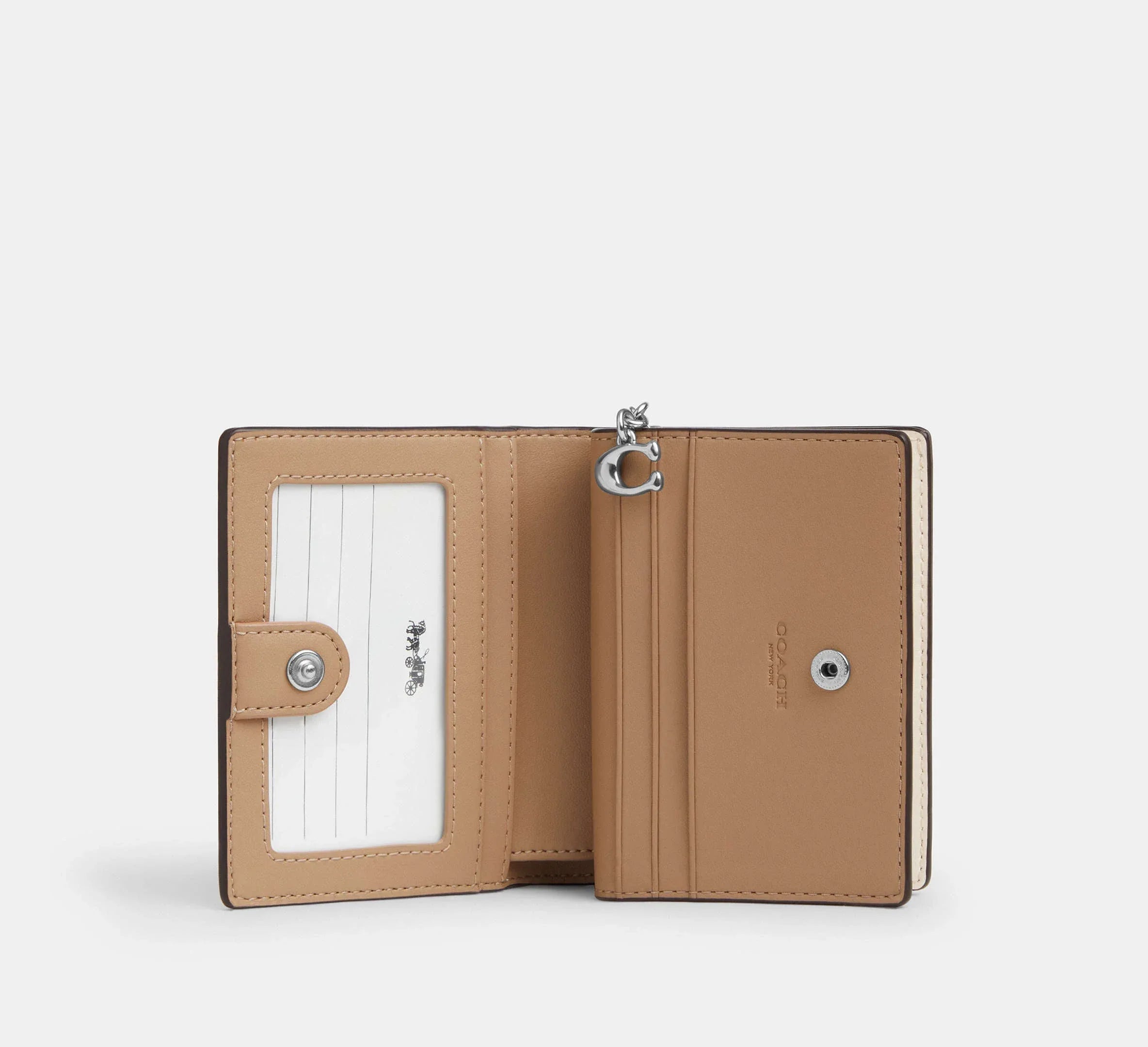 Coach Snap Wallet In Signature – Sv/White/Chalk - Sneaker Türkiye