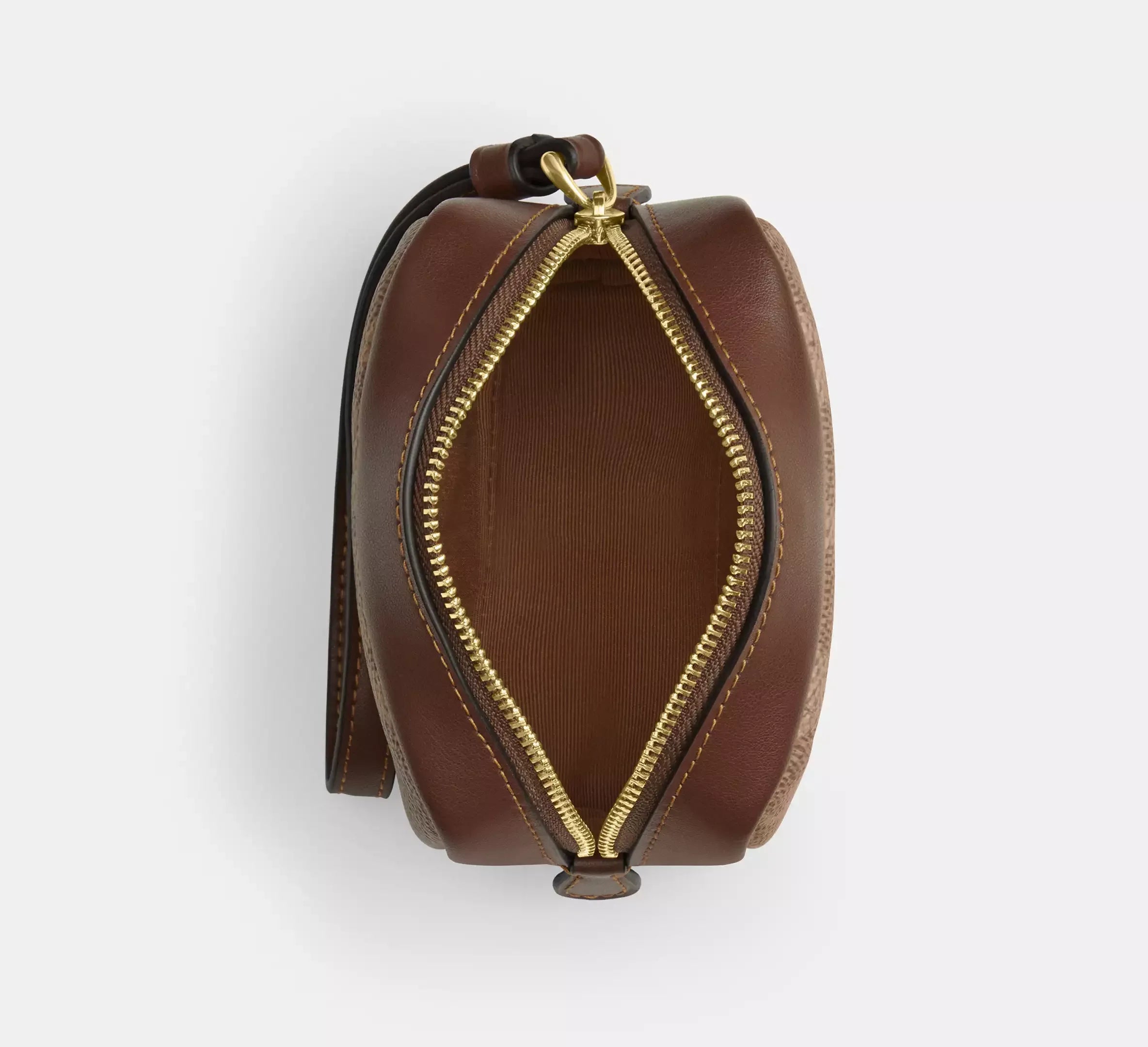 Coach Pouch Wristlet In Signature – Gold/Tan/Brown - Sneaker Türkiye