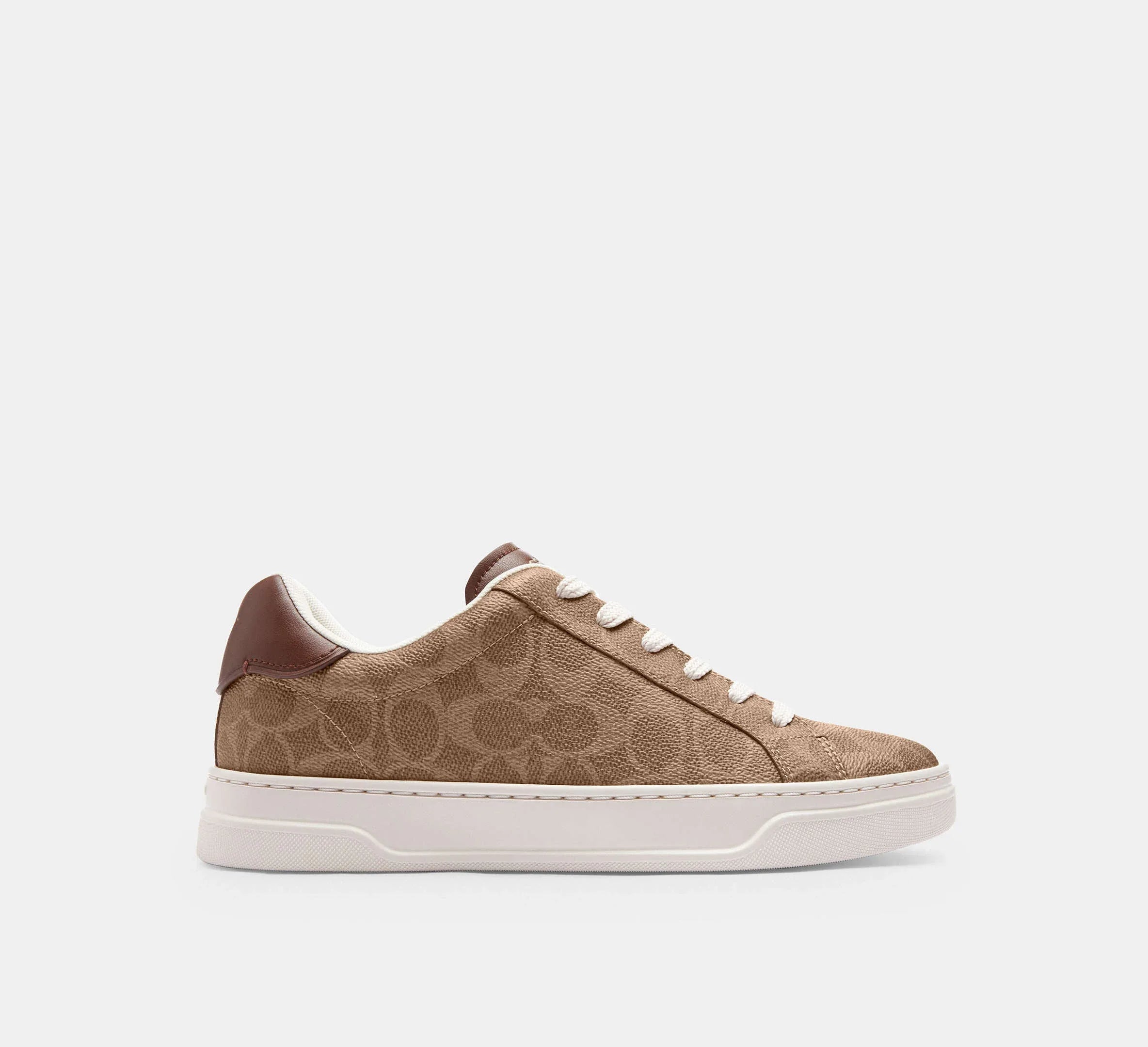 Coach Women’s High Line Sneaker In Signature – Brown Khaki - Sneaker Türkiye