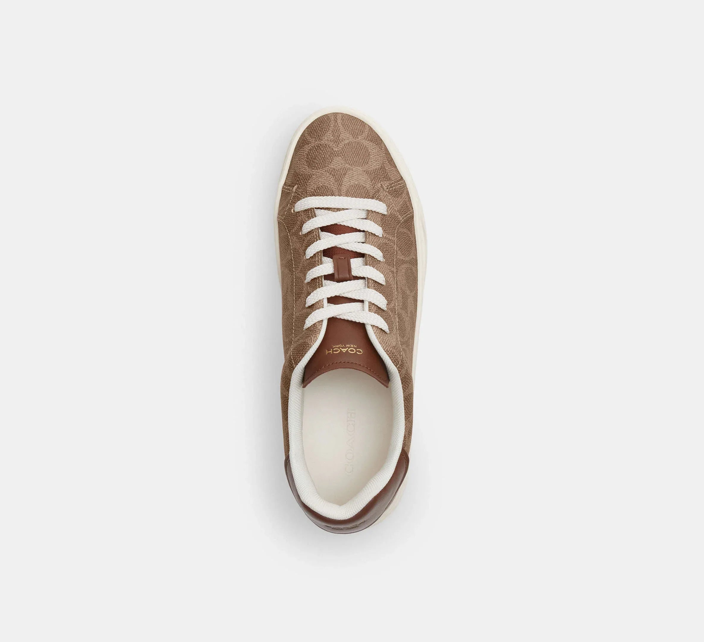 Coach Women’s High Line Sneaker In Signature – Brown Khaki - Sneaker Türkiye