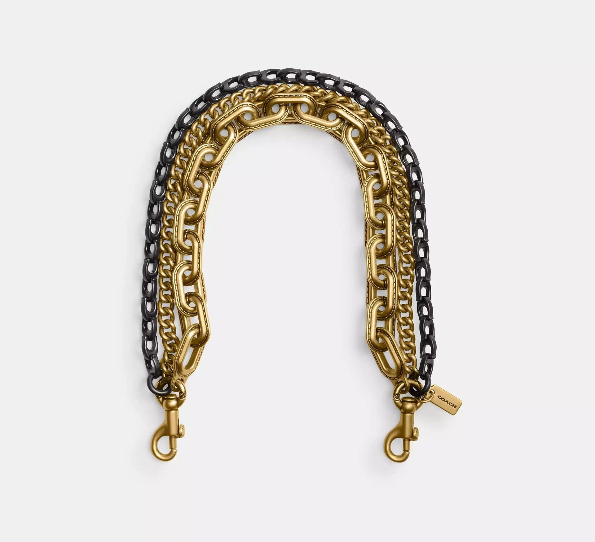 Coach Triple Chain Strap – Brass/Brass - Sneaker Türkiye