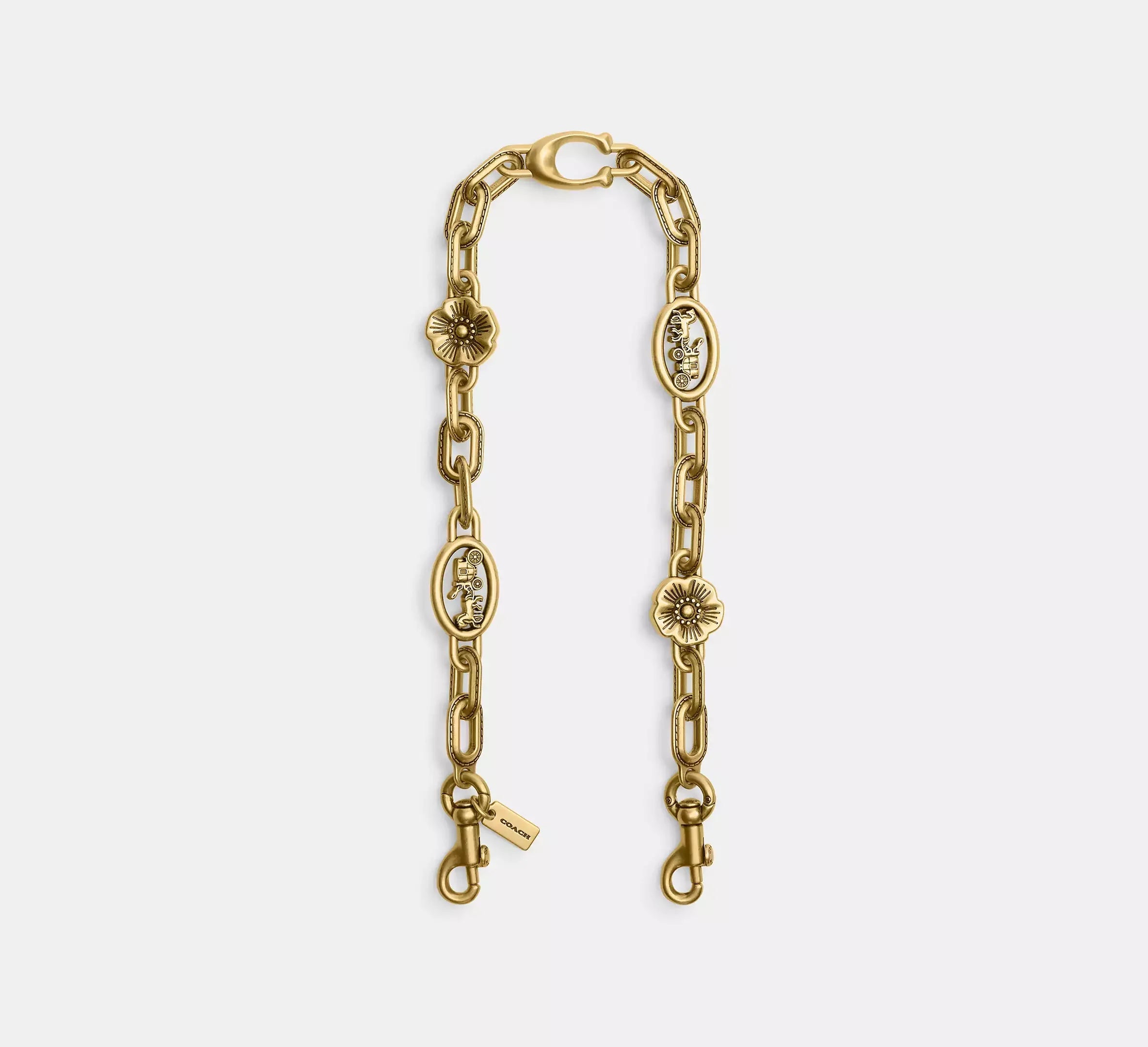 Coach Horse And Carriage Chain Strap – Brass/Brass - Sneaker Türkiye