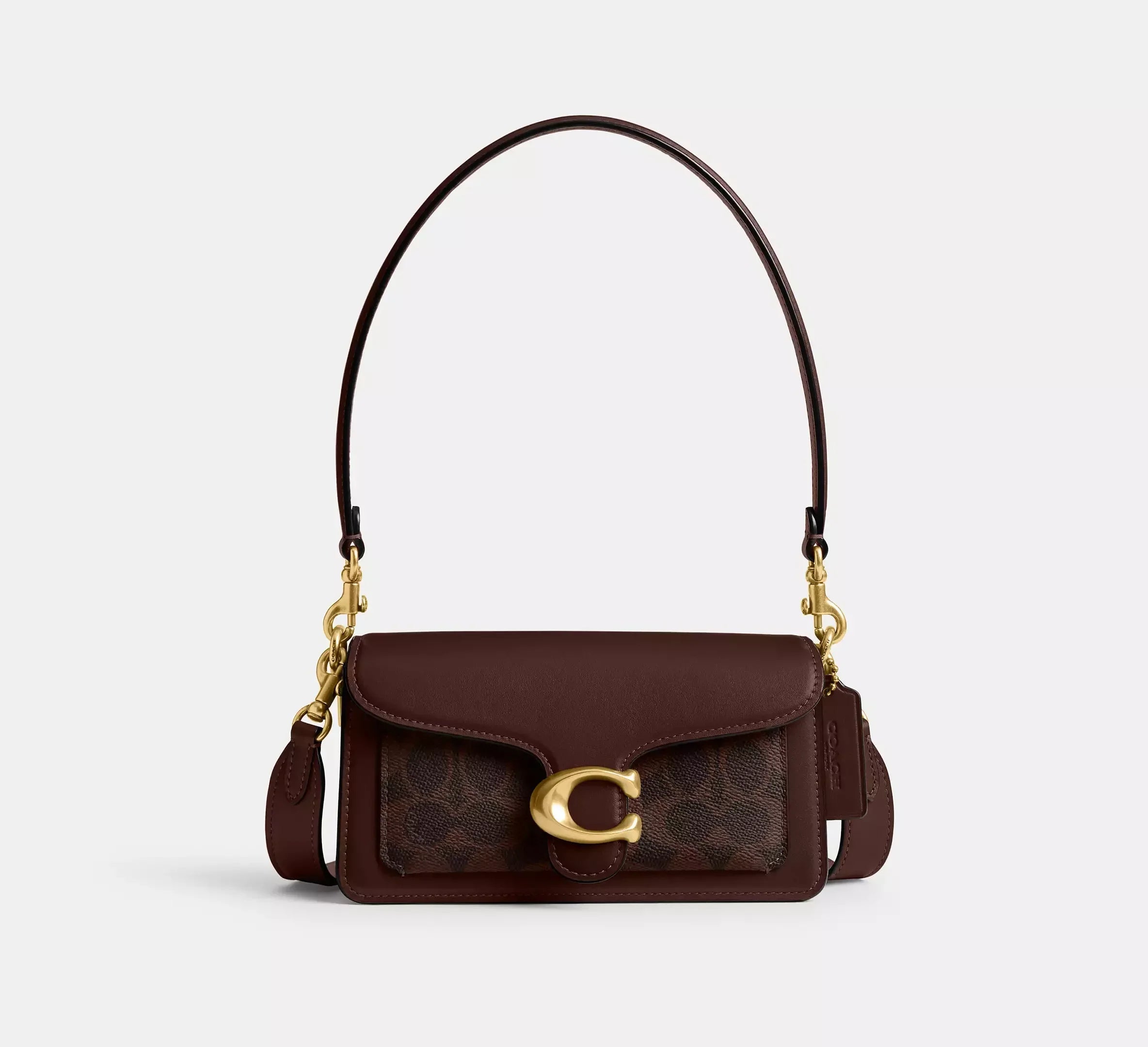 Coach Tabby Shoulder Bag 20 In Signature – Brass/Maple - Sneaker Türkiye