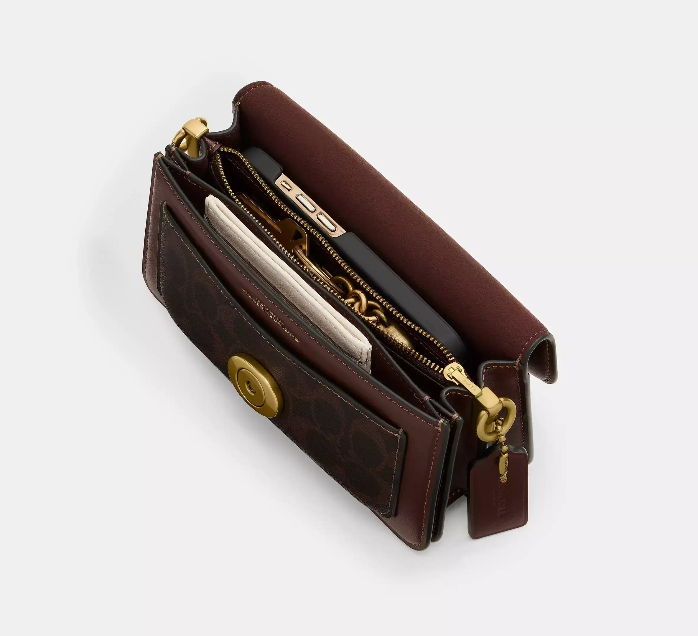 Coach Tabby Shoulder Bag 20 In Signature – Brass/Maple - Sneaker Türkiye