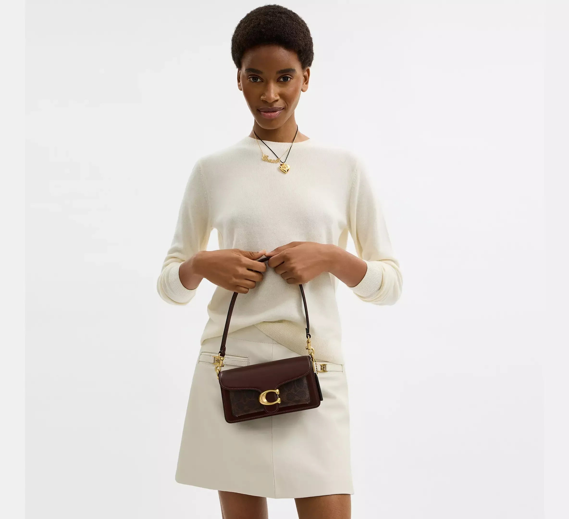 Coach Tabby Shoulder Bag 20 In Signature – Brass/Maple - Sneaker Türkiye