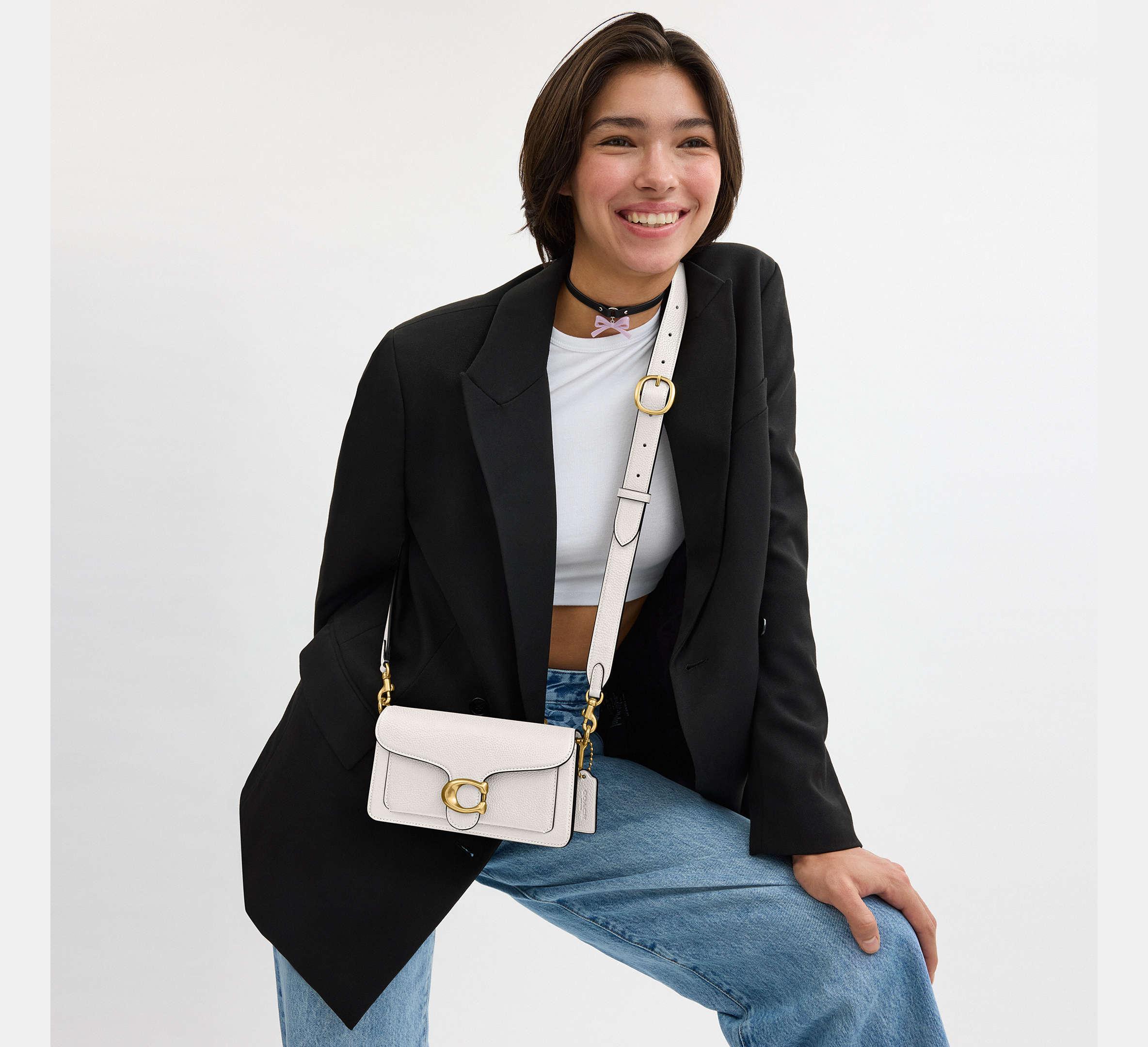 Coach Tabby Shoulder Bag 20 – Brass/Chalk - Sneaker Türkiye