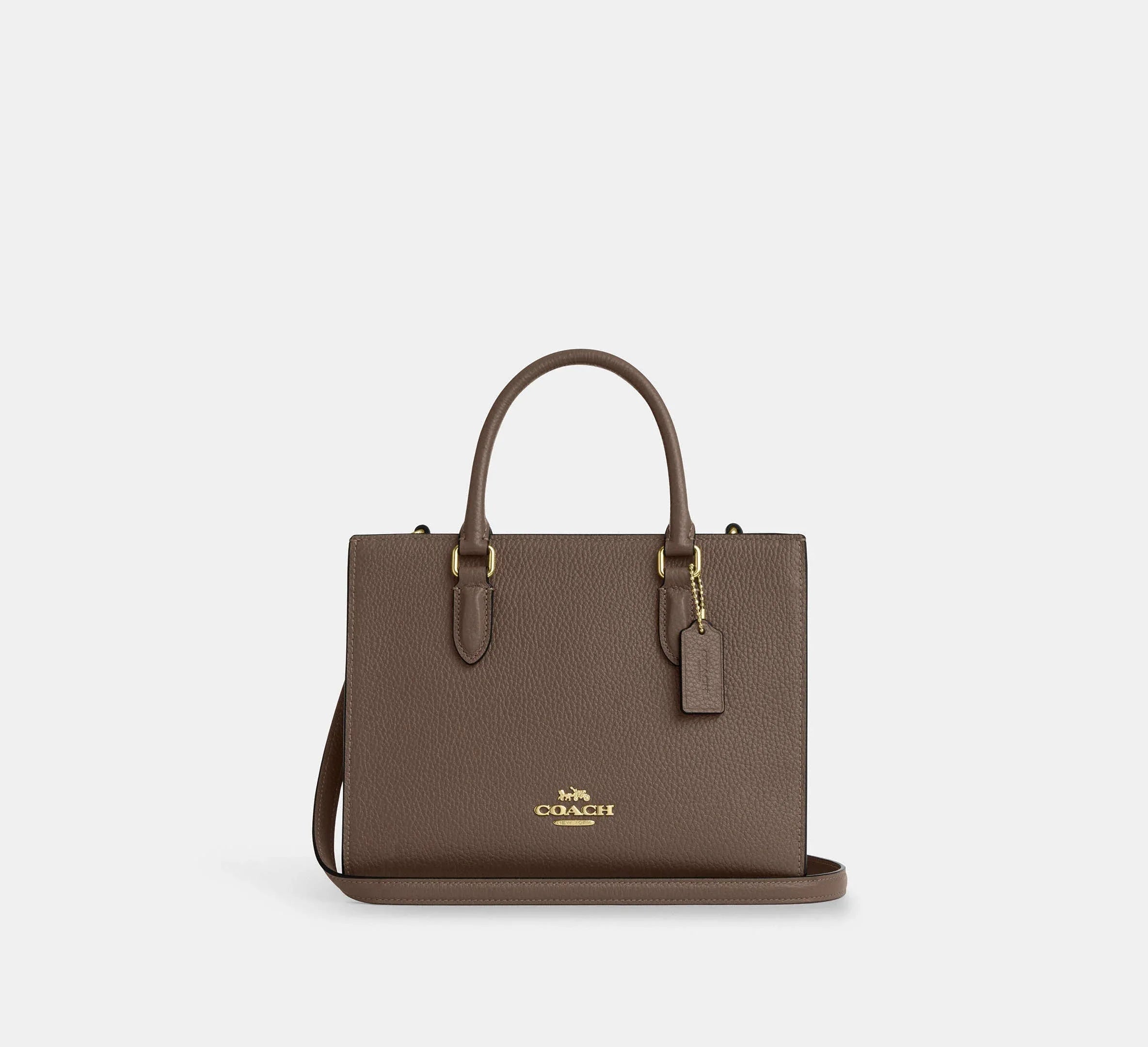 Coach Maggie Small Tote Bag – Gold/Dark Stone - Sneaker Türkiye
