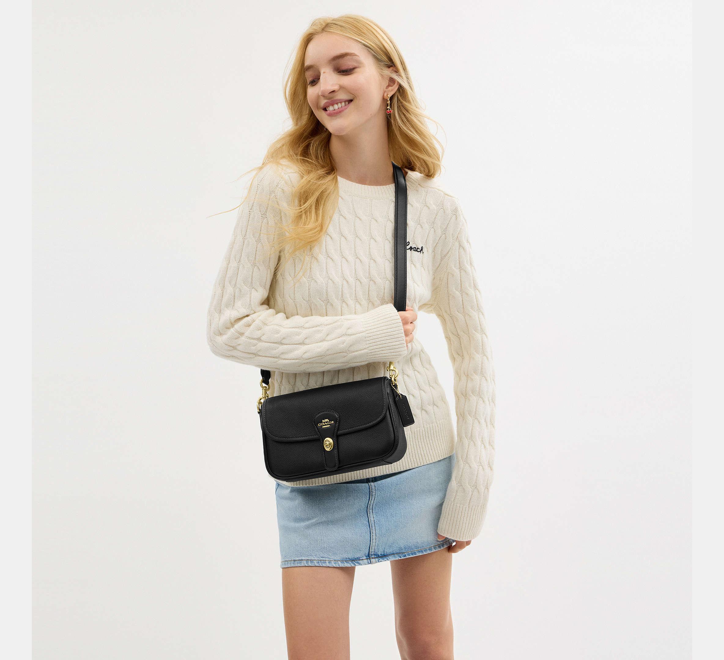 Coach Hadley Shoulder Bag – Gold/Black - Sneaker Türkiye