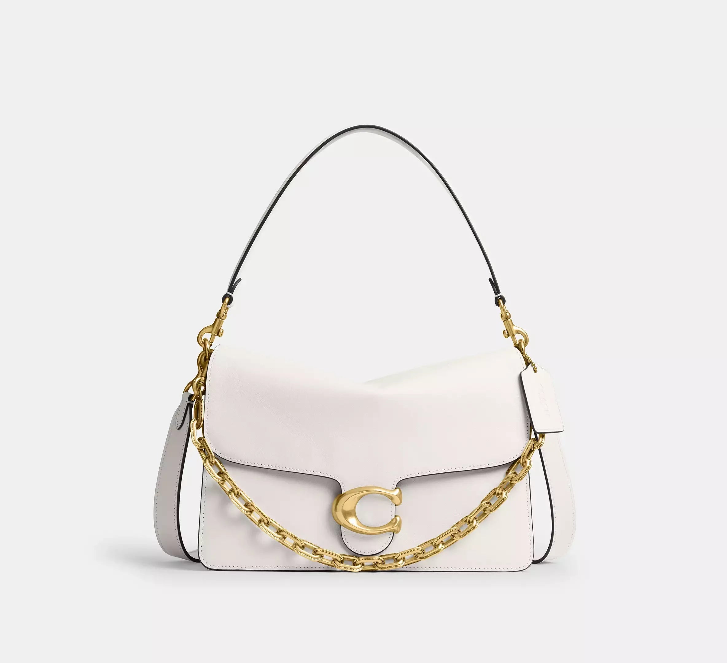 Coach Chain Tabby Shoulder Bag 30 – Brass/Chalk - Sneaker Türkiye