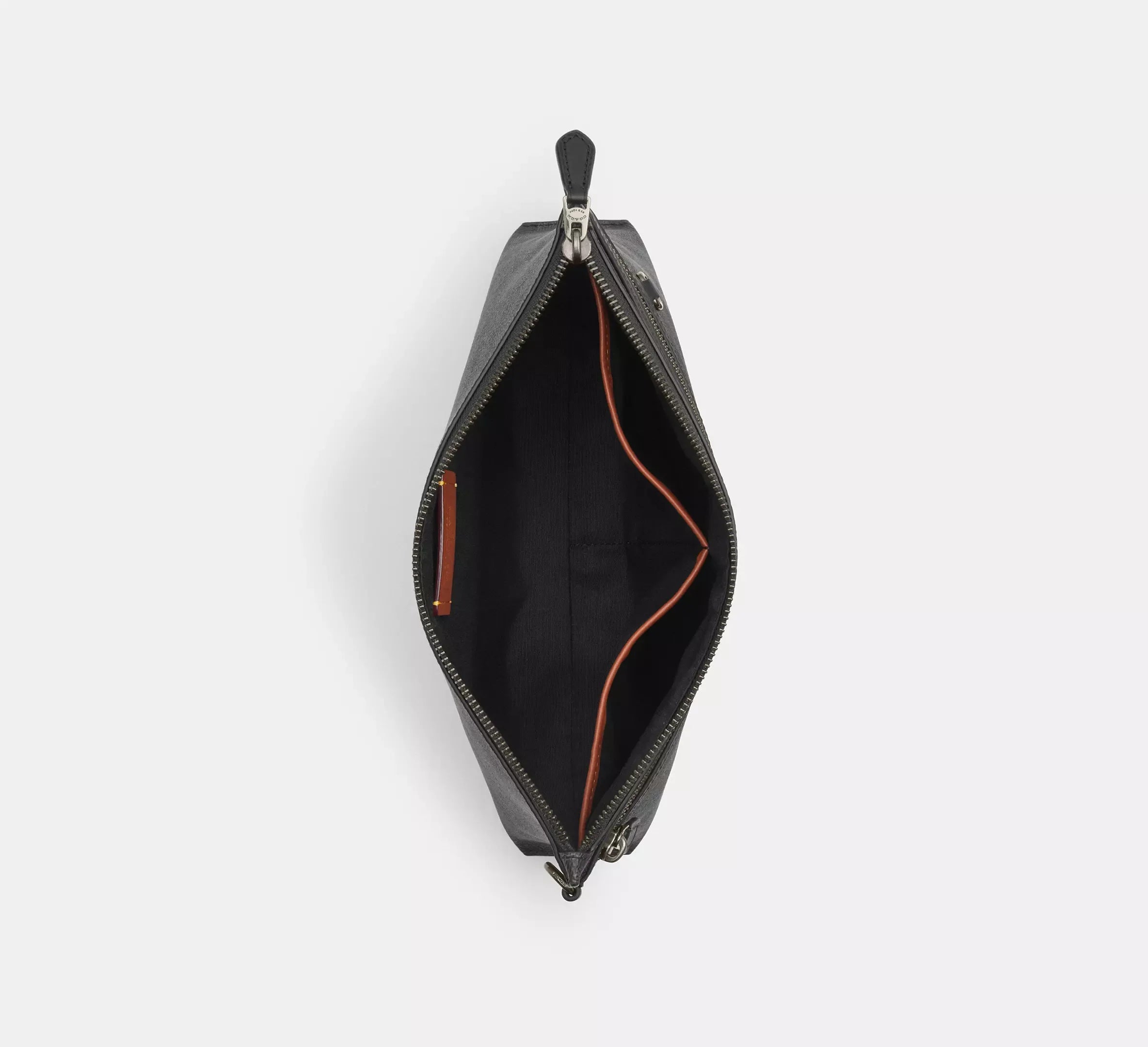 Coach Carry All Pouch In Signature – Gunmetal/Charcoal/Black - Sneaker Türkiye