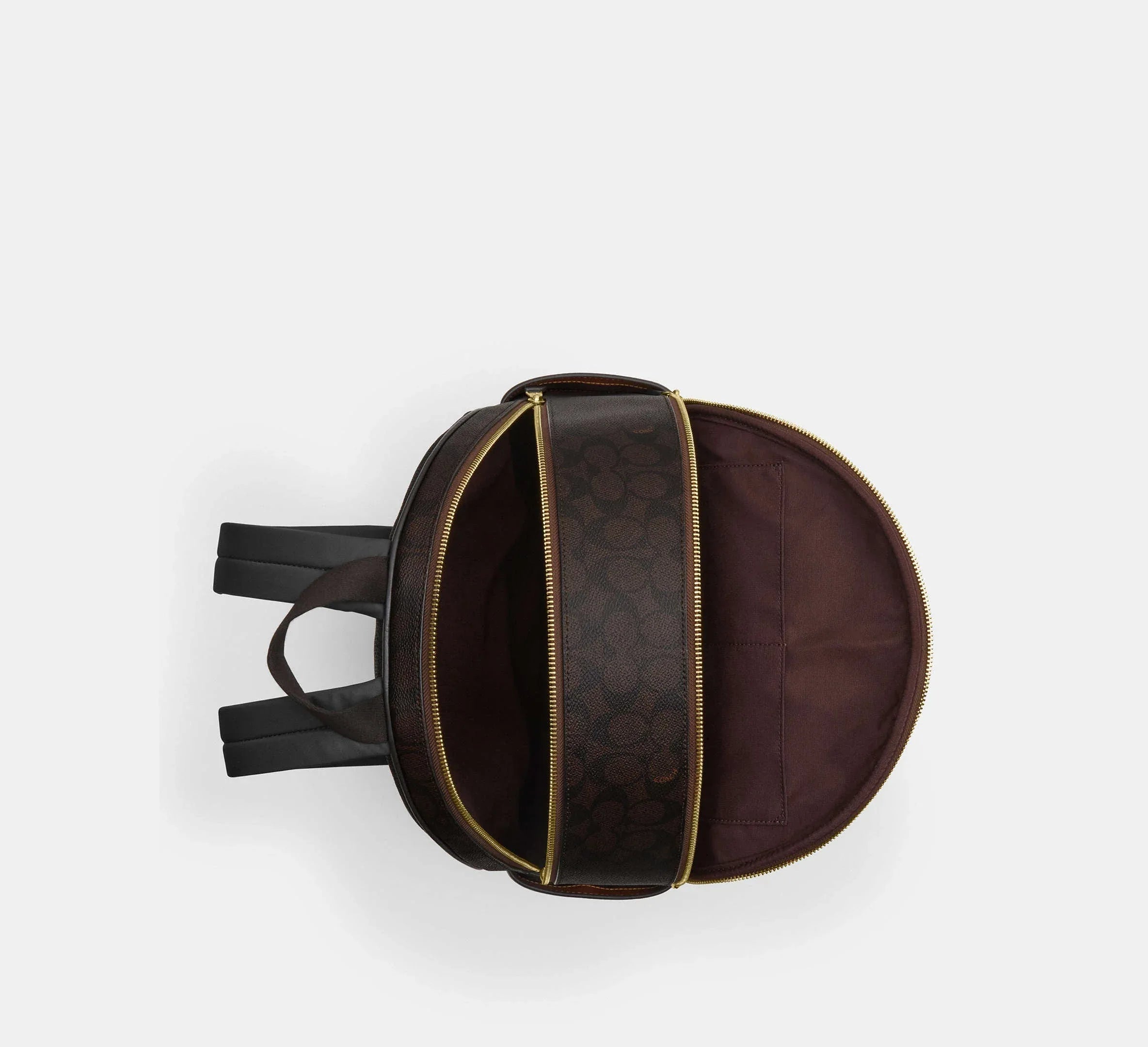 Coach Large Court Backpack In Signature Gold/Walnut/Black - Sneaker Türkiye