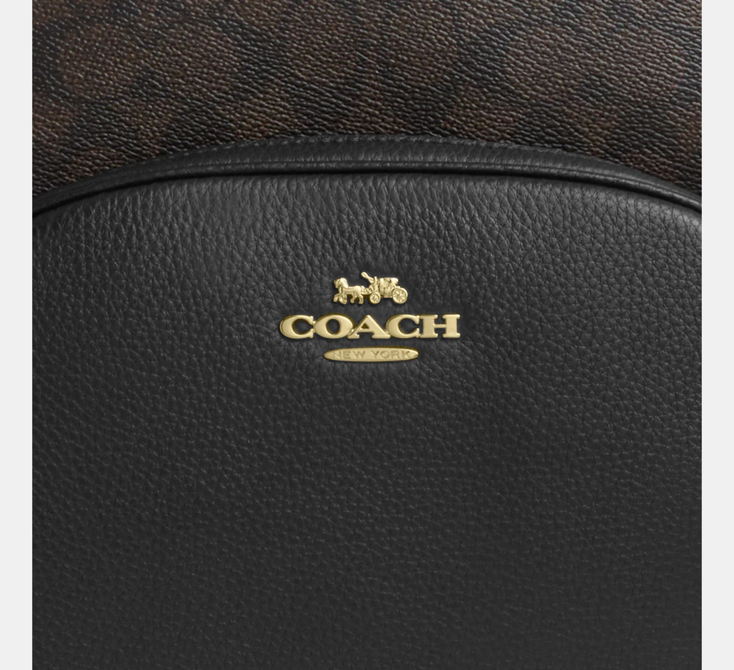 Coach Large Court Backpack In Signature Gold/Walnut/Black - Sneaker Türkiye