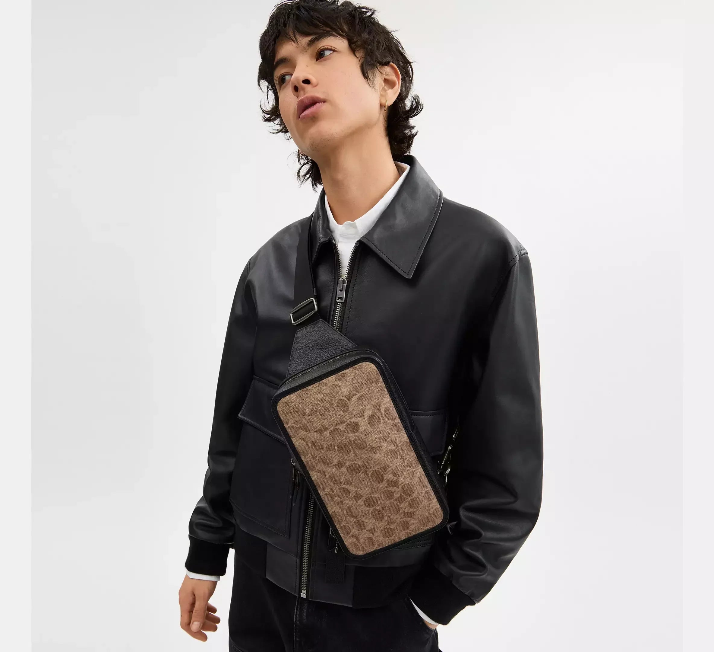 Coach Sullivan Pack In Signature – Gunmetal/Tan/Black - Sneaker Türkiye