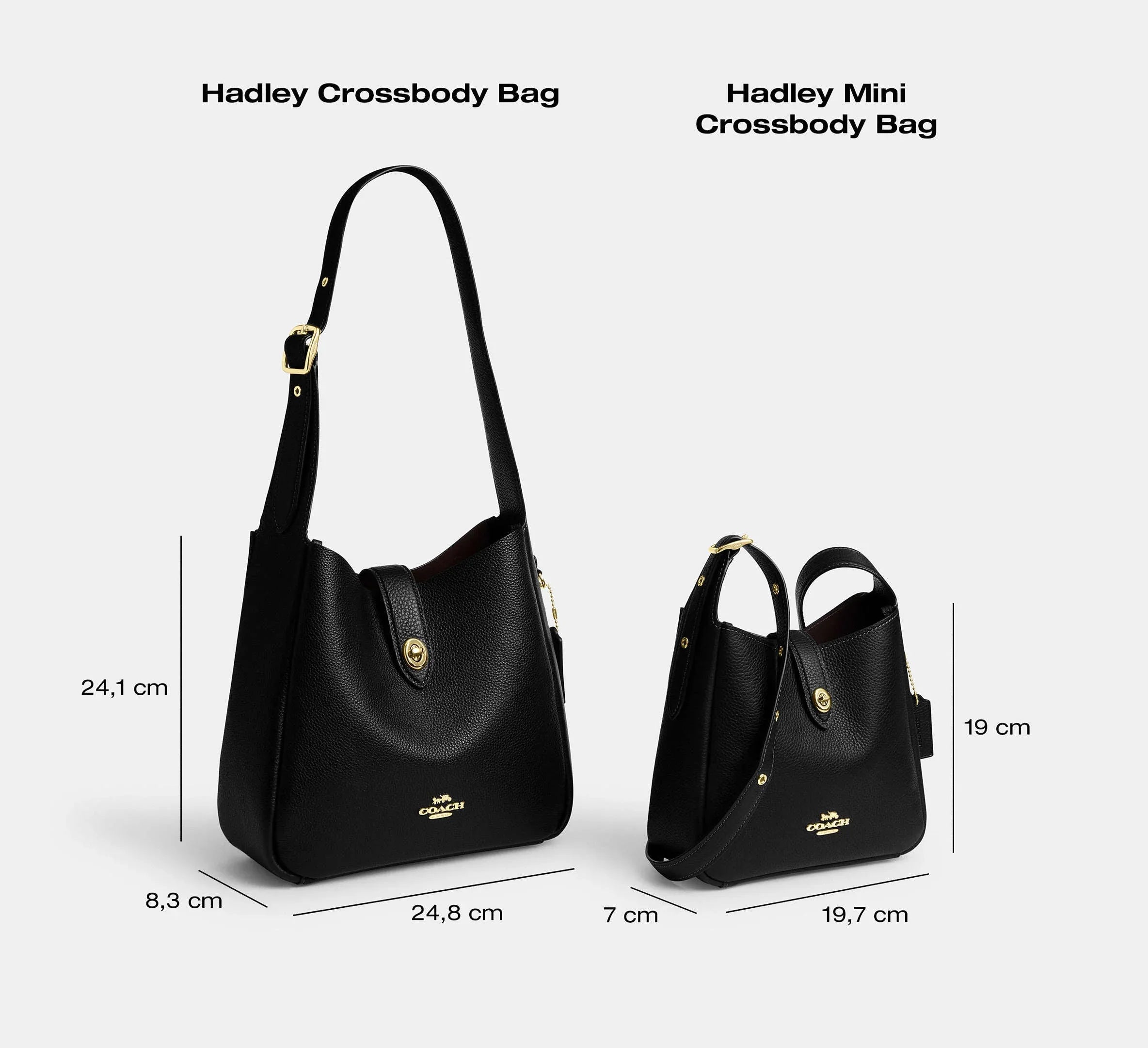 Coach Hadley Mini Crossbody Bag – Gold/Chalk - Sneaker Türkiye