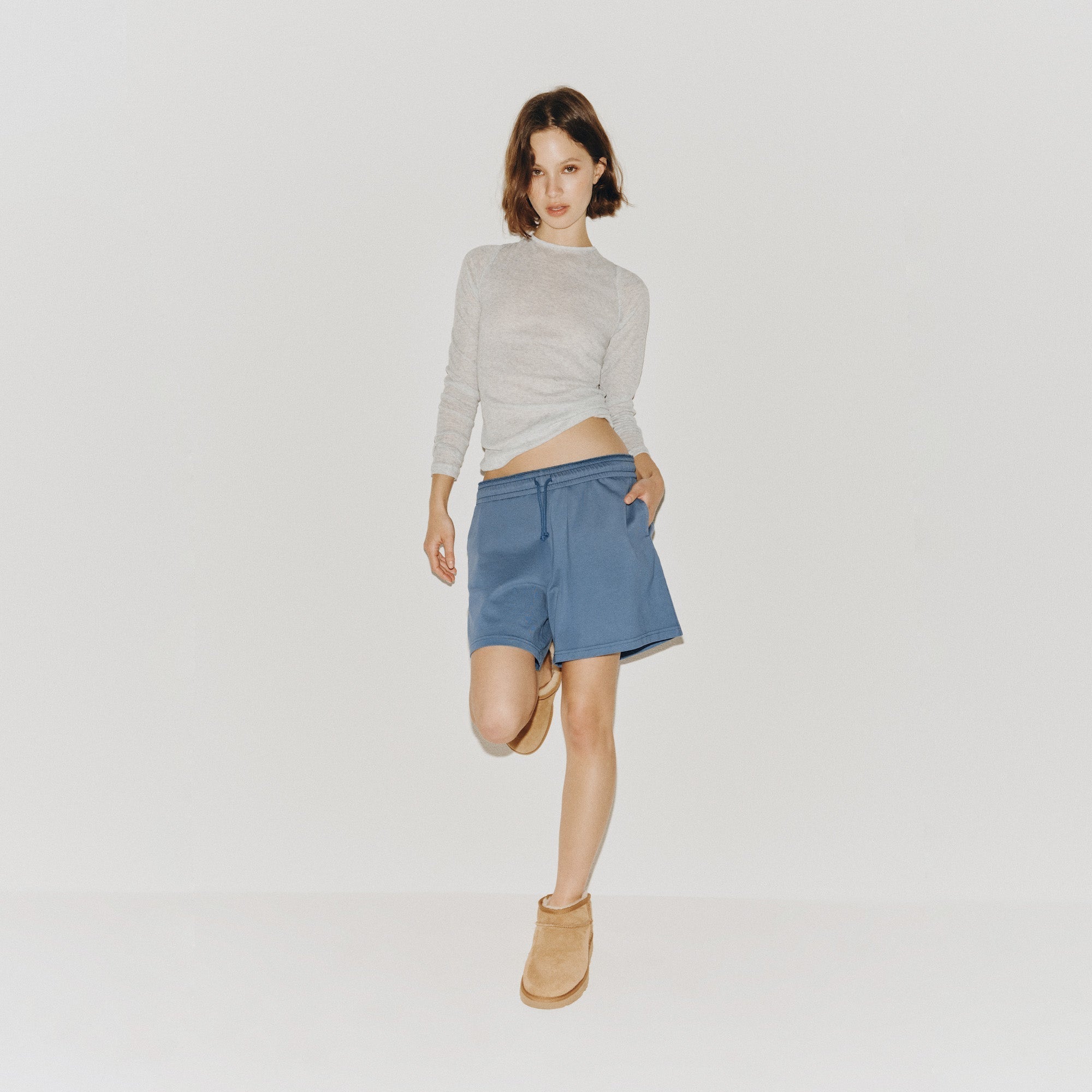 SKIMS OUTDOOR HEAVY JERSEY LONG SHORT | HARBOR - Sneaker Türkiye