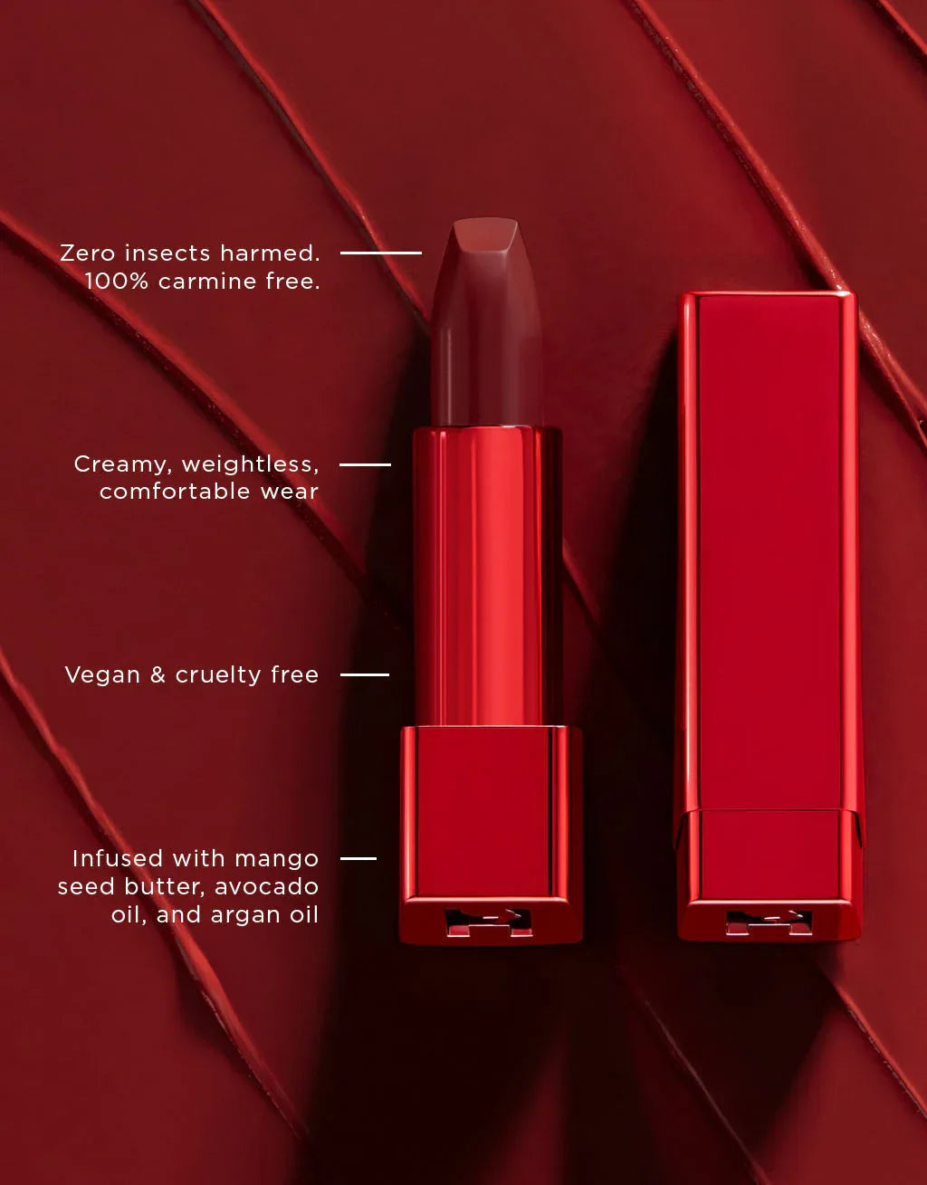 Hourglass Unlocked Satin Crème Lipstick Red – Ruj - Sneaker Türkiye
