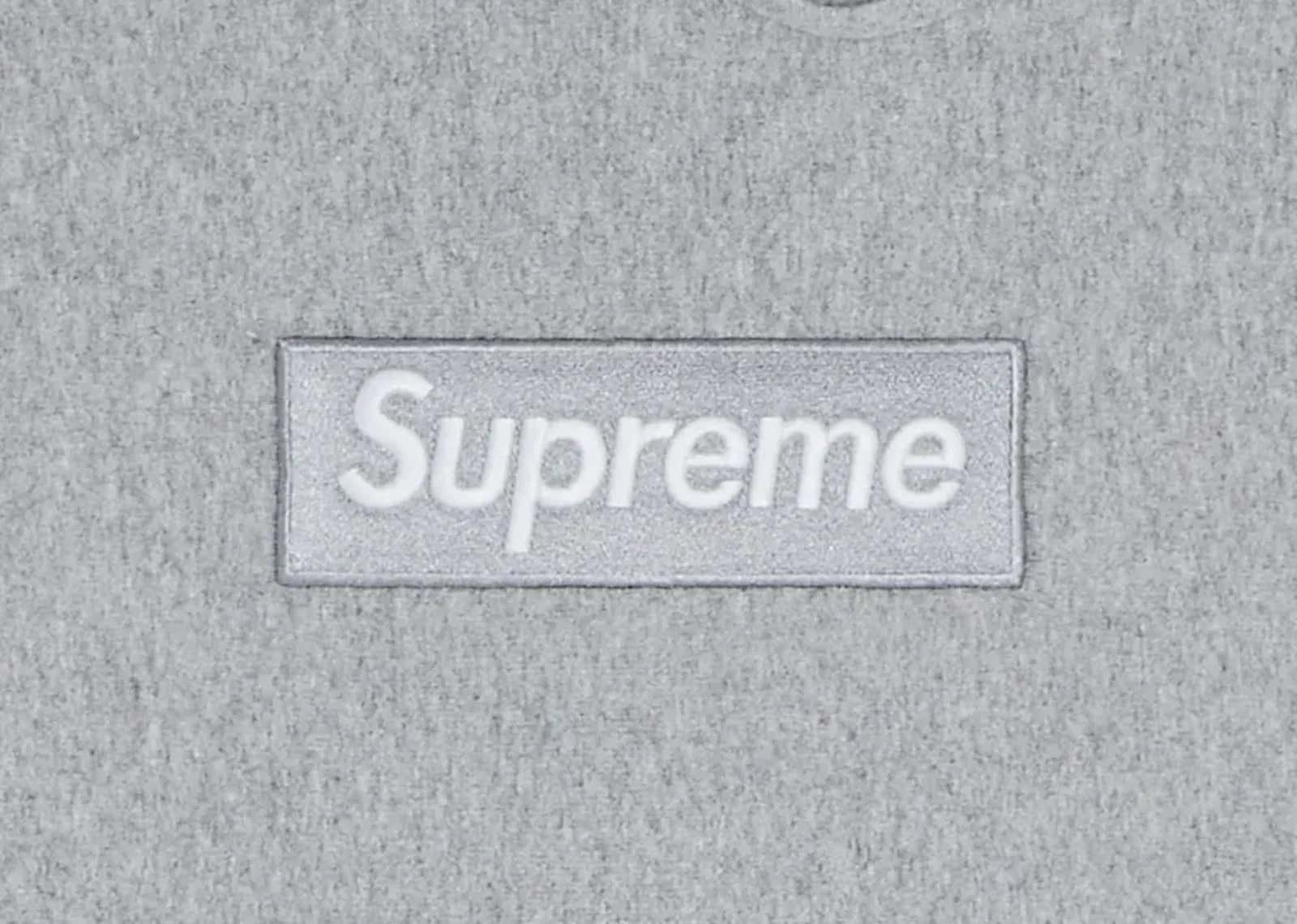 Supreme Box Logo Hooded Sweatshirt Sweatshirt (FW24) Heather Grey - Sneaker Türkiye